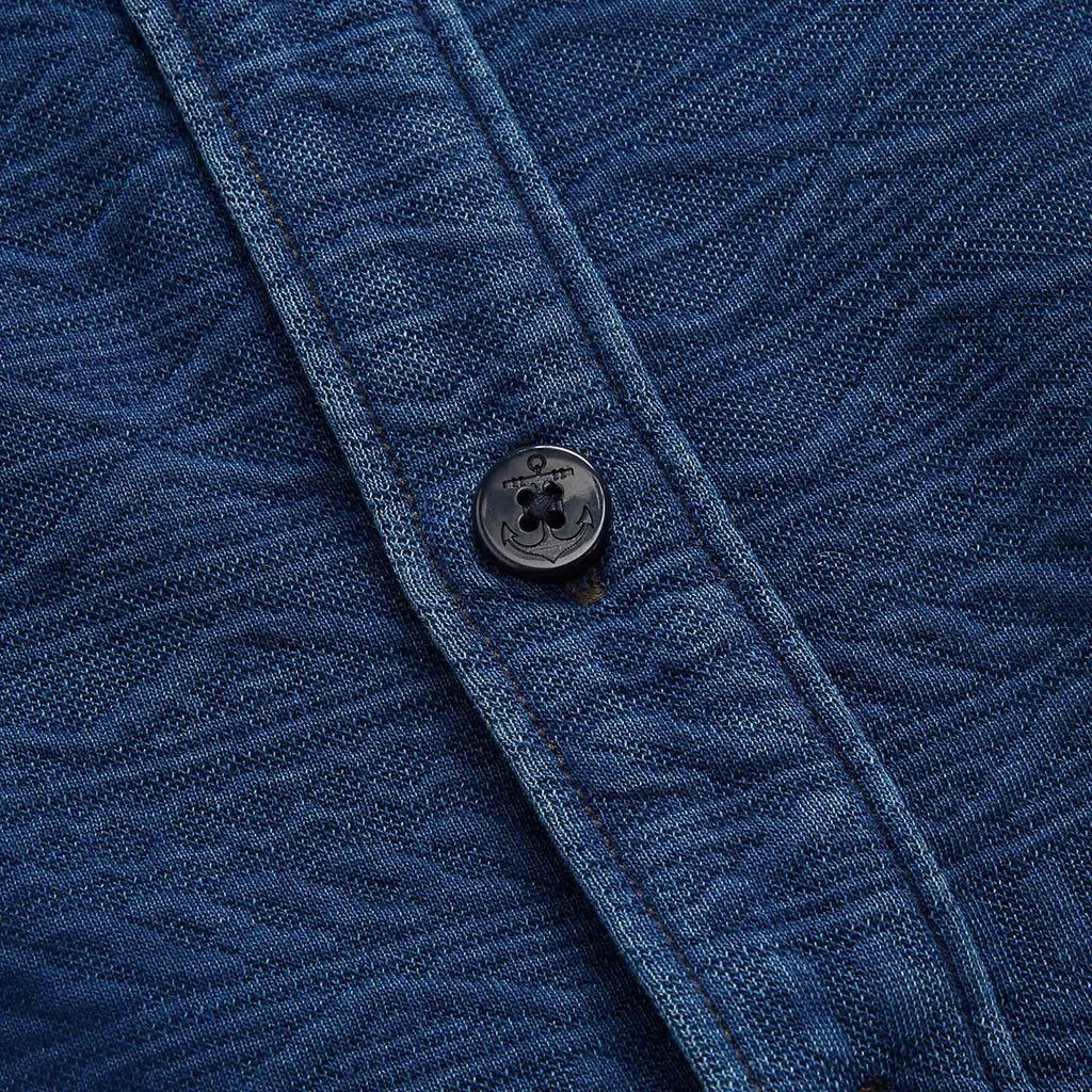 RRL by Ralph Lauren Guernsey-Patterned Jacquard Workshirt - Indigo