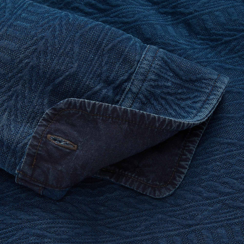 RRL by Ralph Lauren Guernsey-Patterned Jacquard Workshirt - Indigo