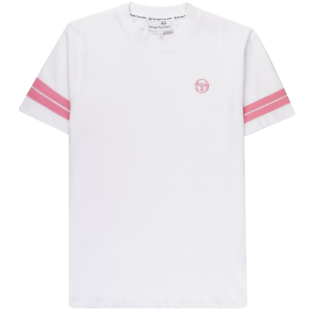 Sergio Tacchini Grello T-Shirt - White and Rose