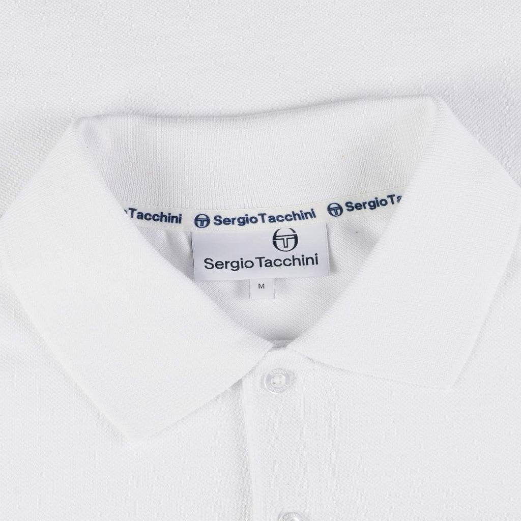 Sergio Tacchini Young Line Polo Shirt - White and Golden