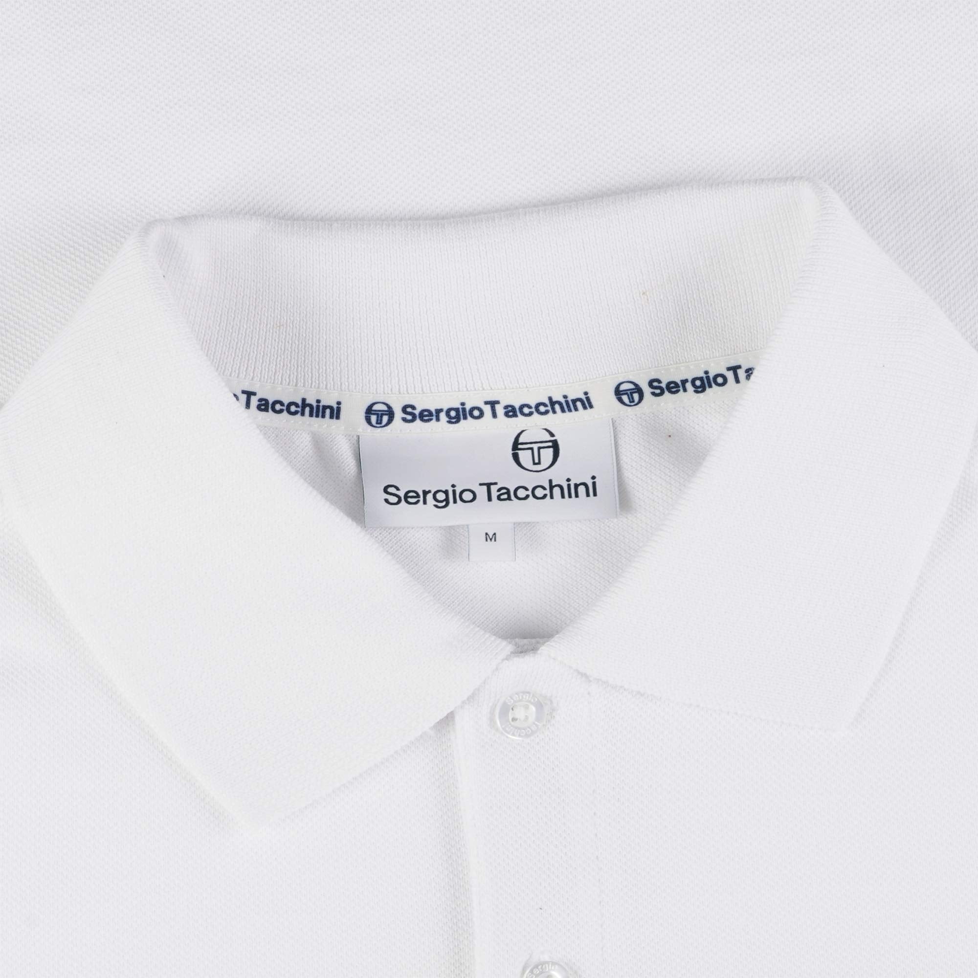 Sergio Tacchini Young Line Polo Shirt - White and Golden