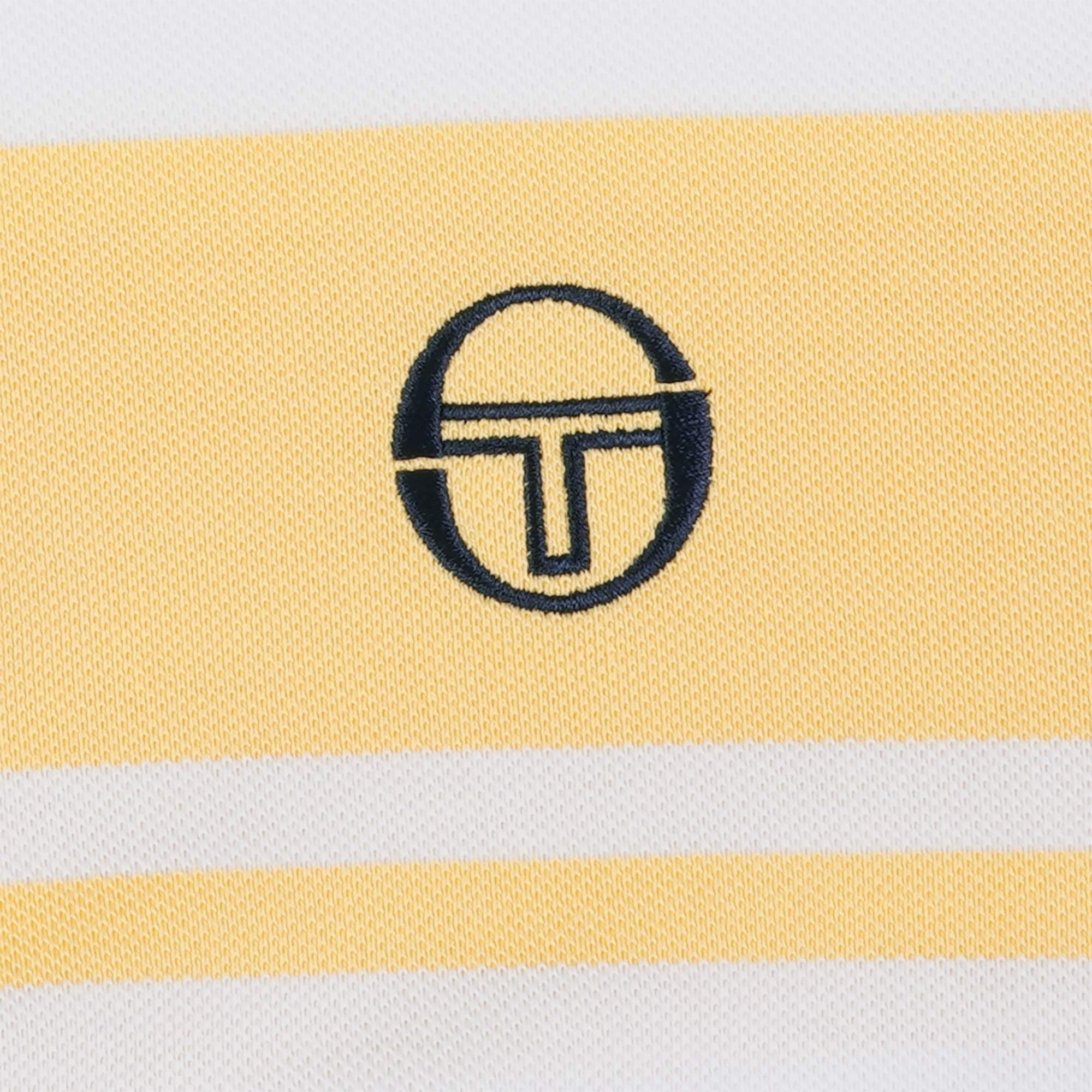 Sergio Tacchini Young Line Polo Shirt - White and Golden