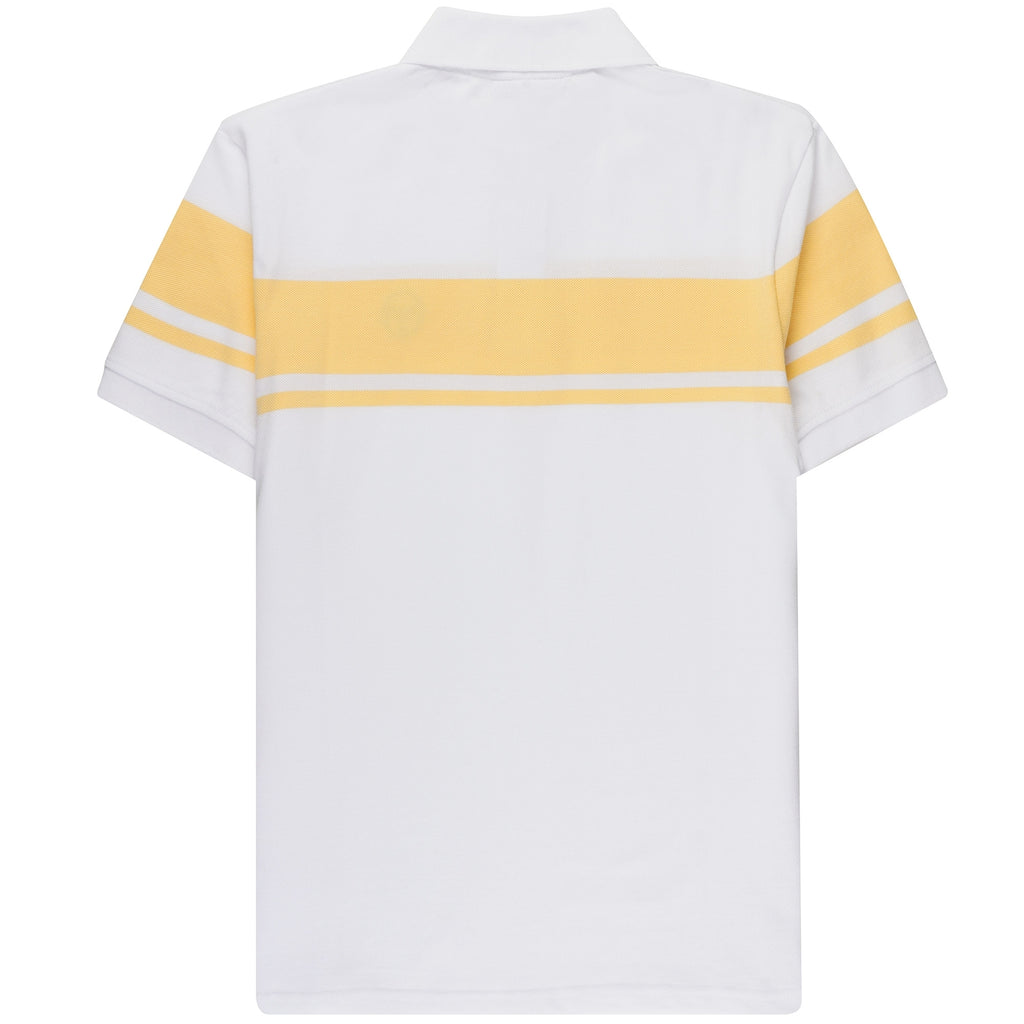 Sergio Tacchini Young Line Polo Shirt - White and Golden