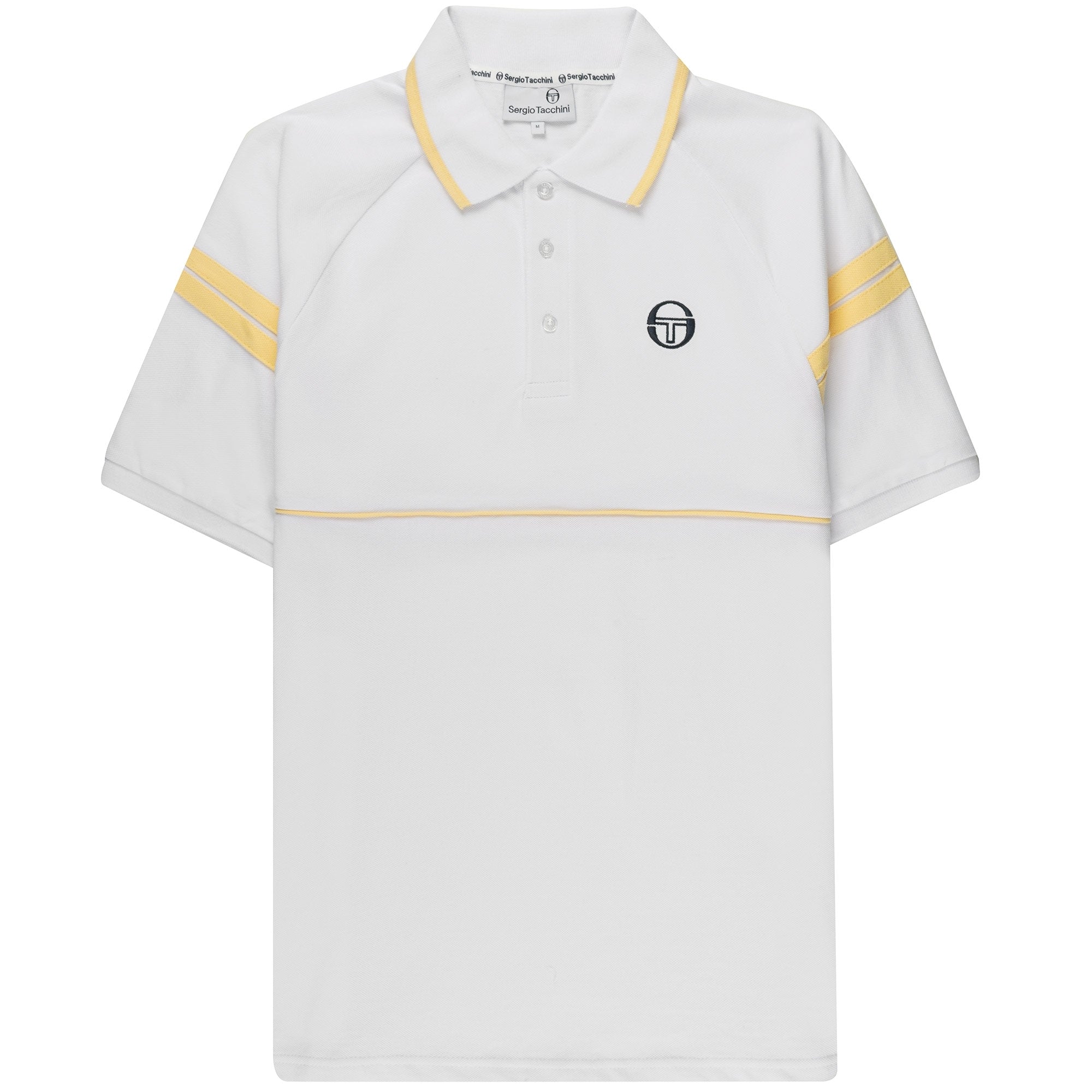 Sergio Tacchini Cambio Polo Shirt - White and Golden