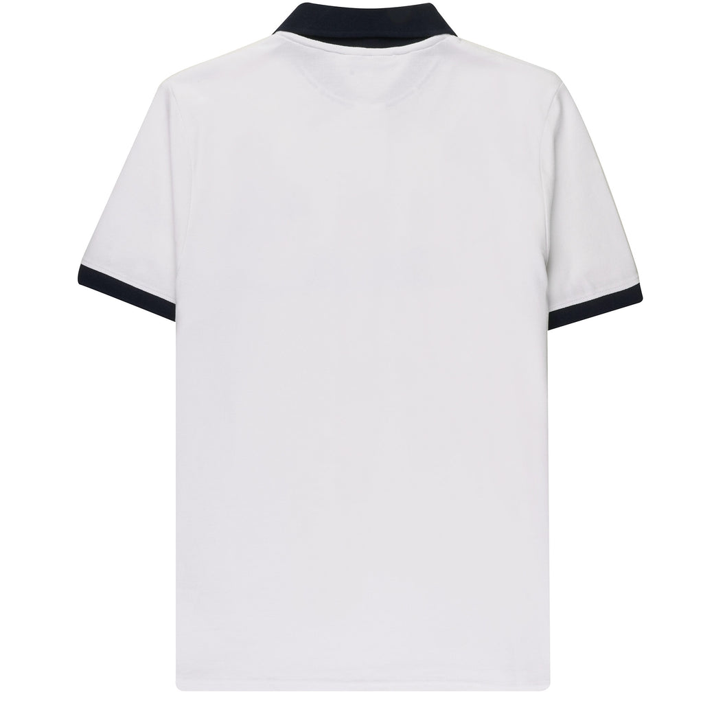 Sergio Tacchini Supermac Polo Shirt - White and Blue