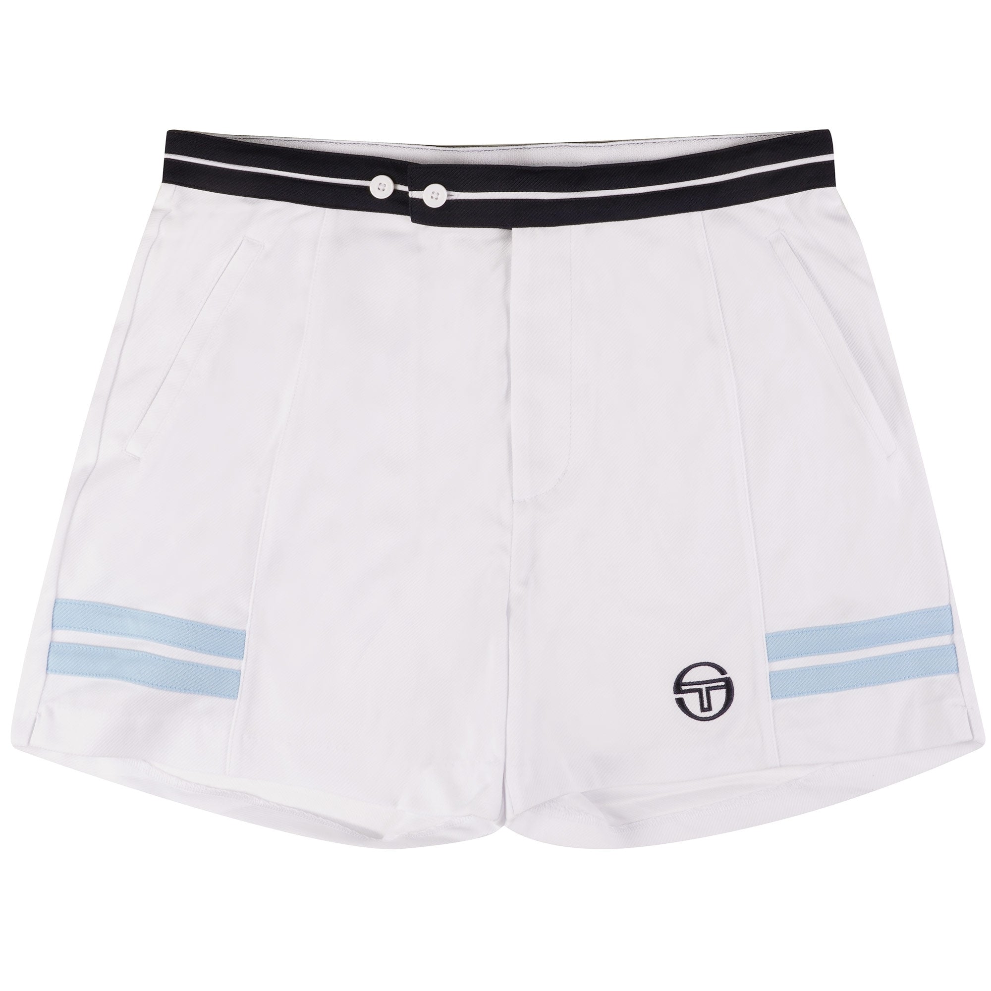 Sergio Tacchini Supermac Shorts - White and Sky