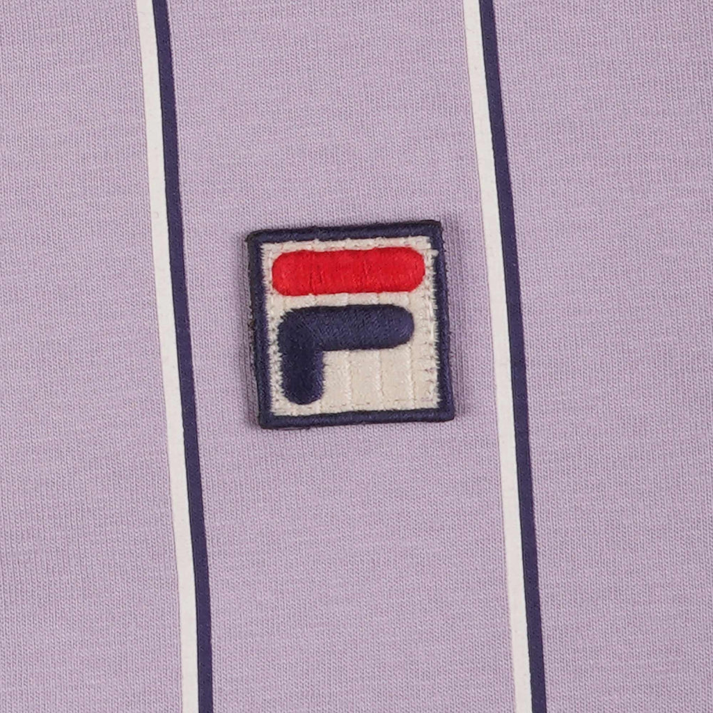 Fila Vintage Brett Double Stripe Polo Shirt - Wisteria