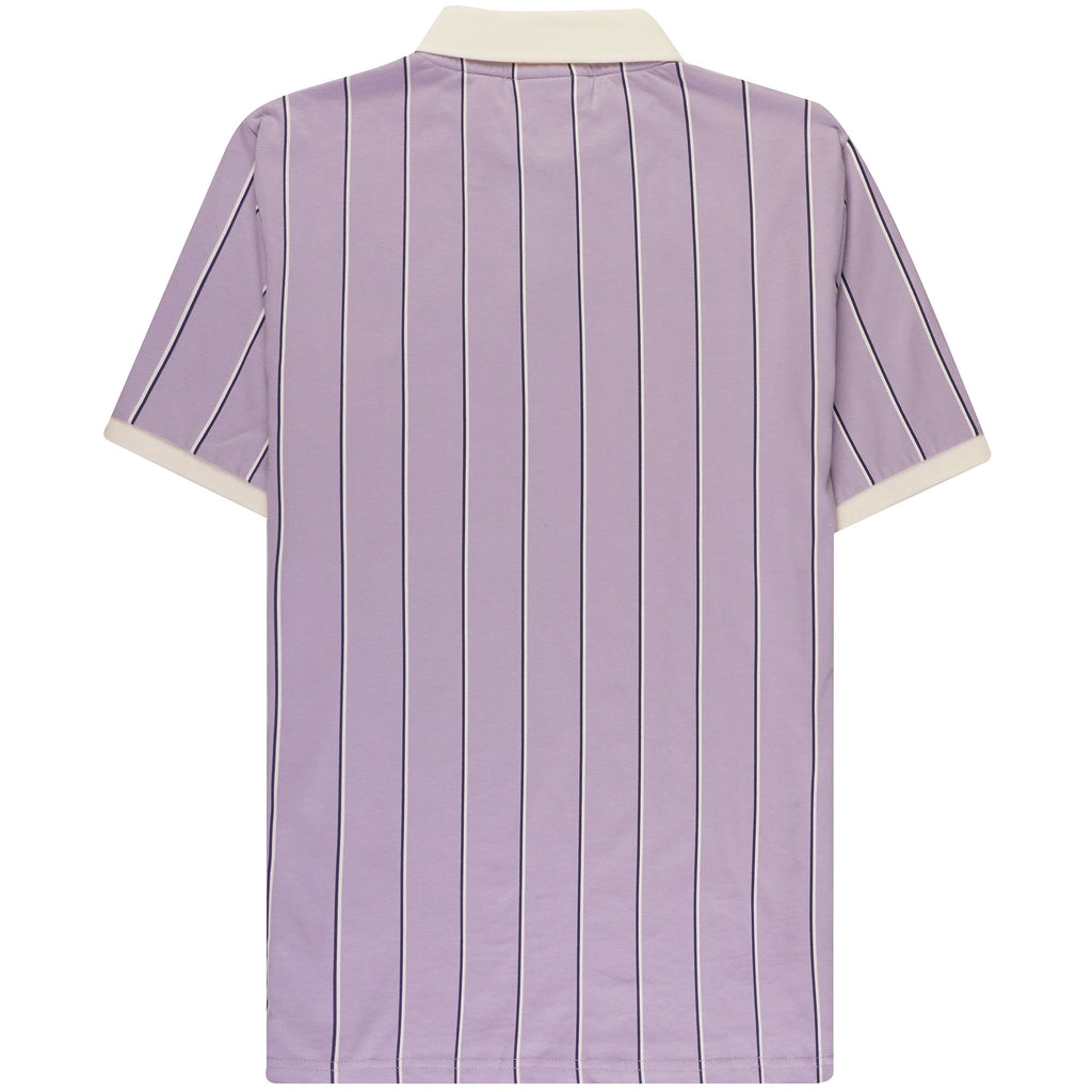 Fila Vintage Brett Double Stripe Polo Shirt - Wisteria
