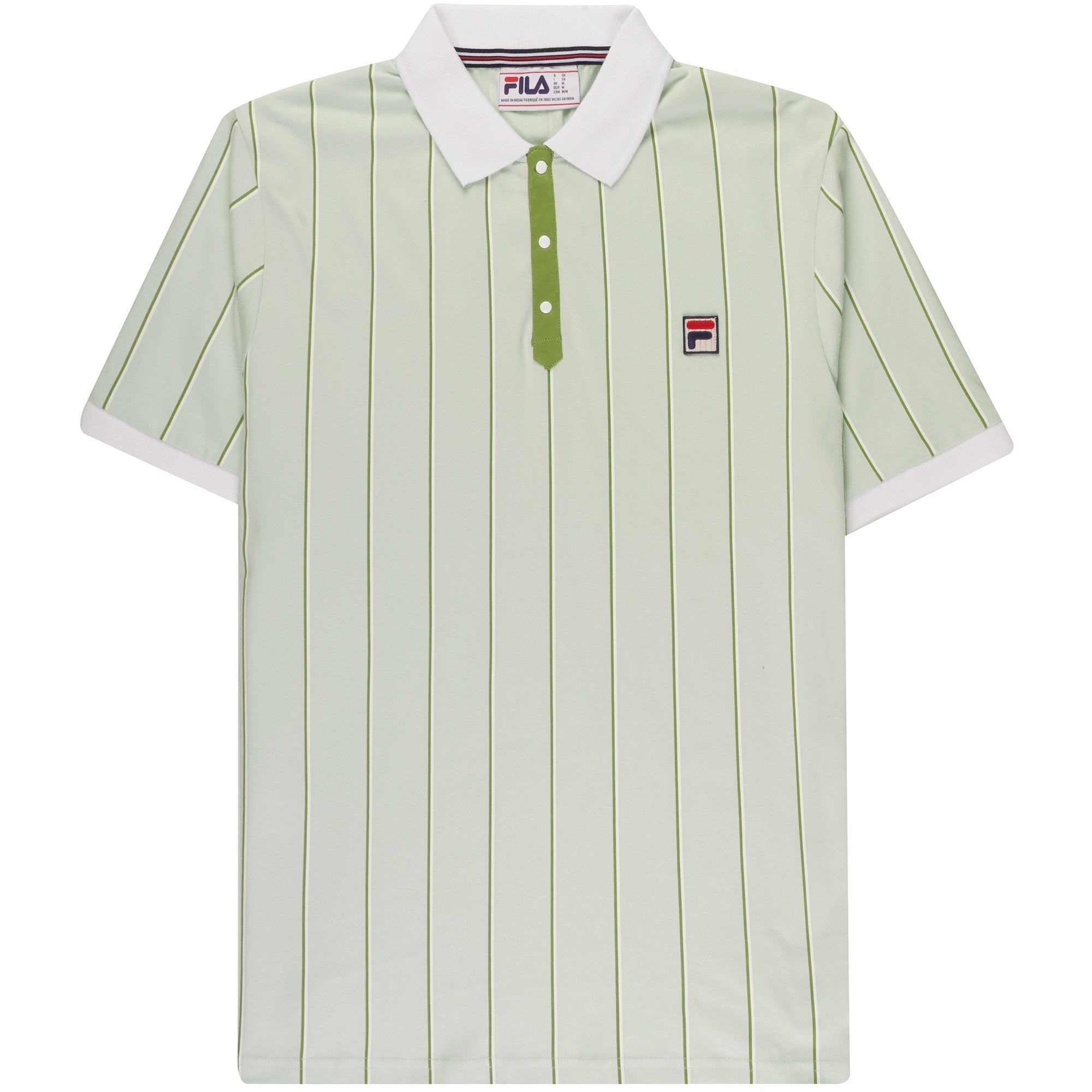 Fila Vintage Brett Double Stripe Polo Shirt - Surf