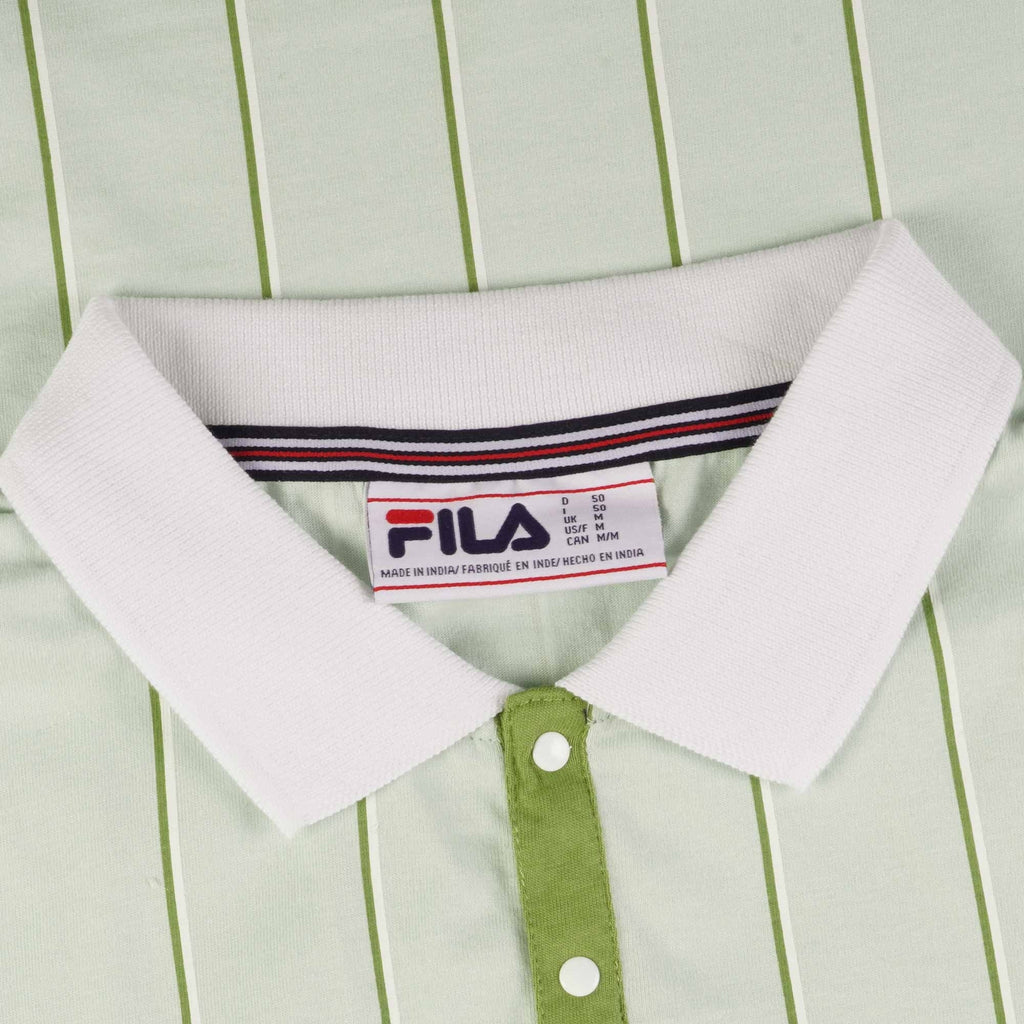 Fila Vintage Brett Double Stripe Polo Shirt - Surf