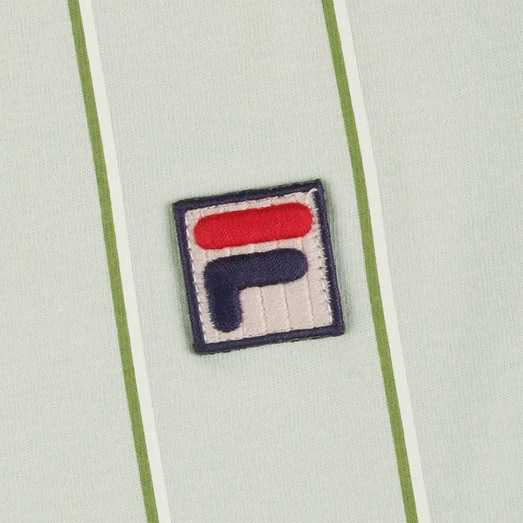 Fila Vintage Brett Double Stripe Polo Shirt - Surf