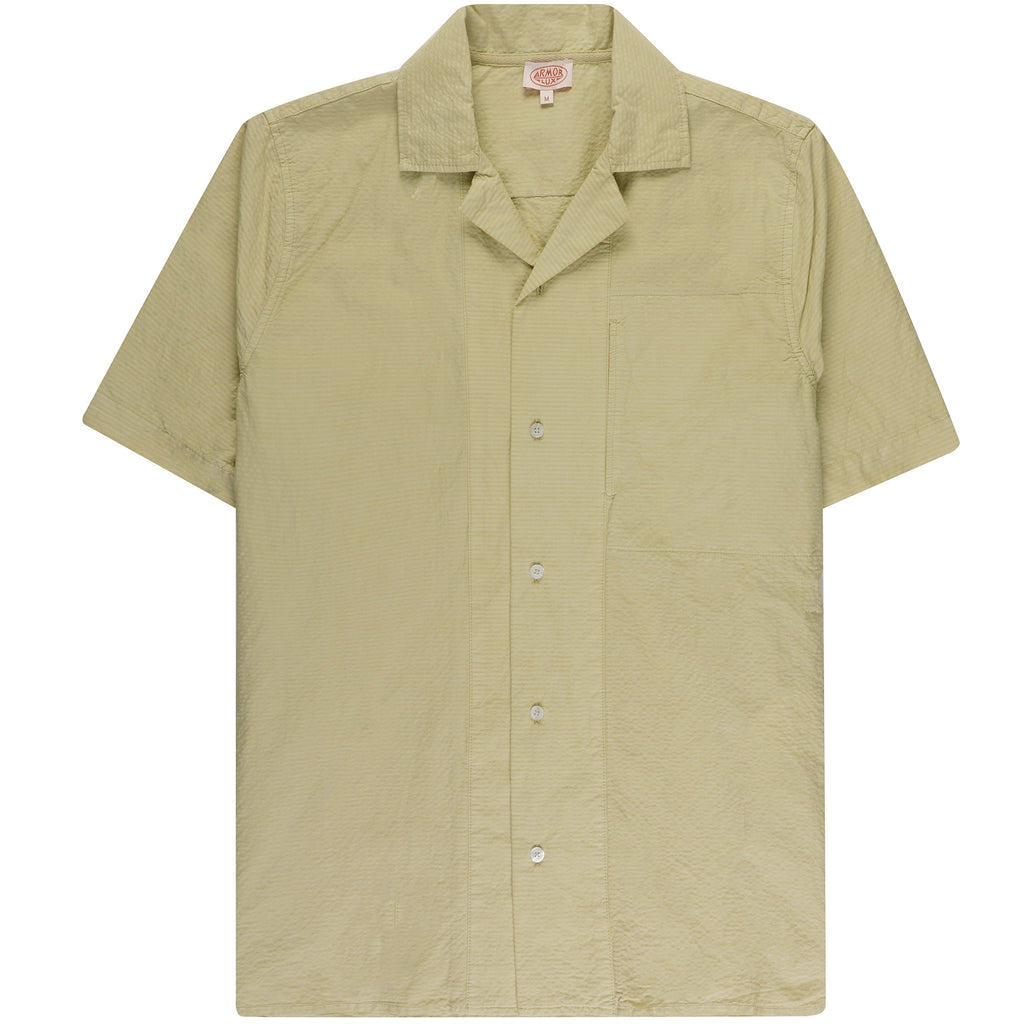 Armor Lux Short Sleeve Shirt - Pale Olive