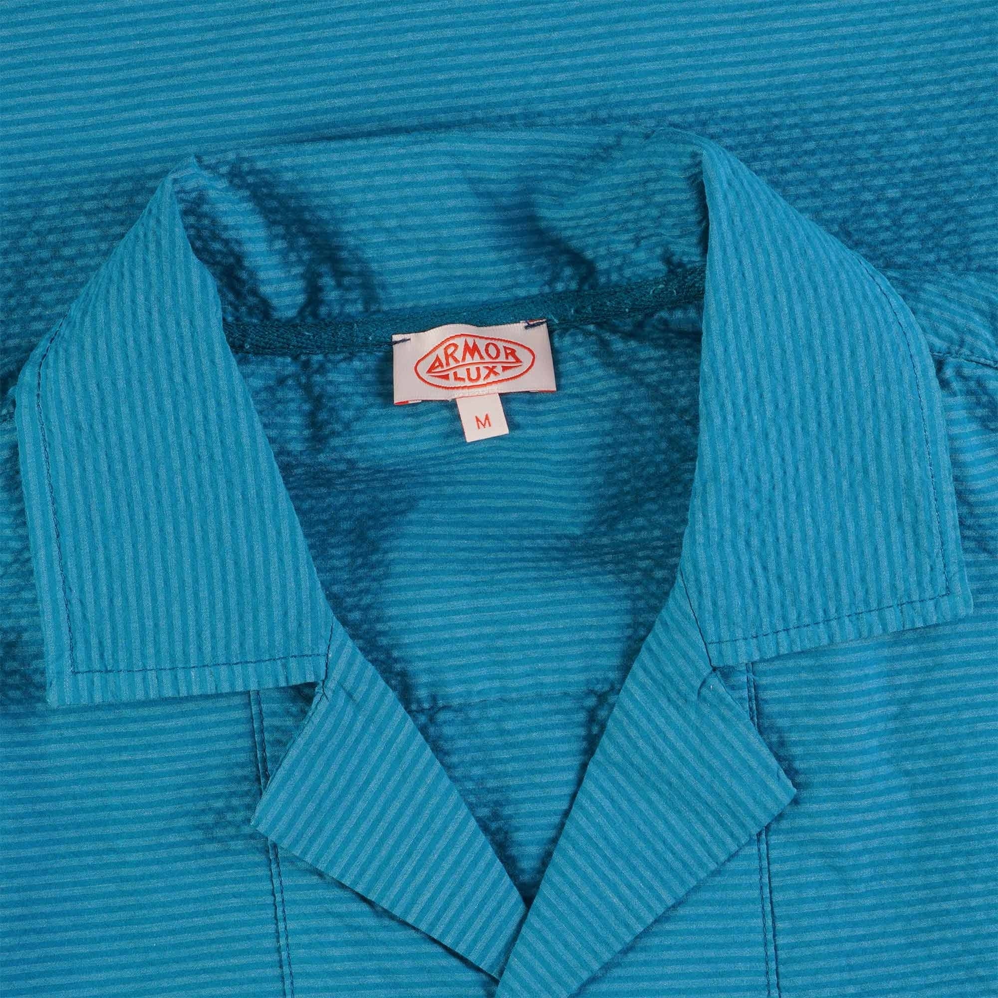 Armor Lux Short Sleeve Shirt - Deep Lagoon