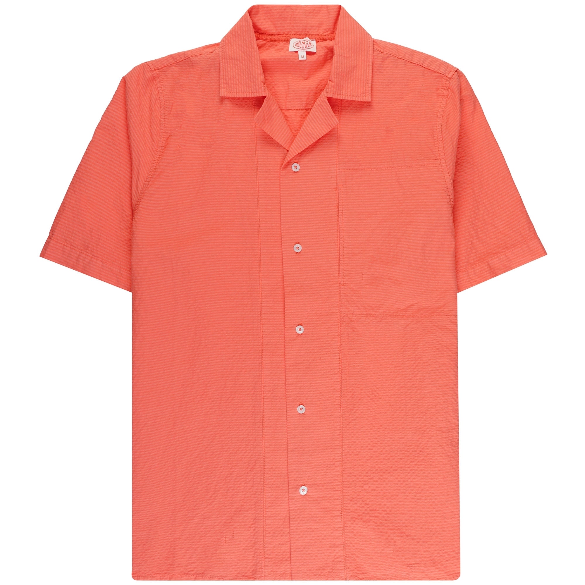 Armor Lux Short Sleeve Shirt - Coral