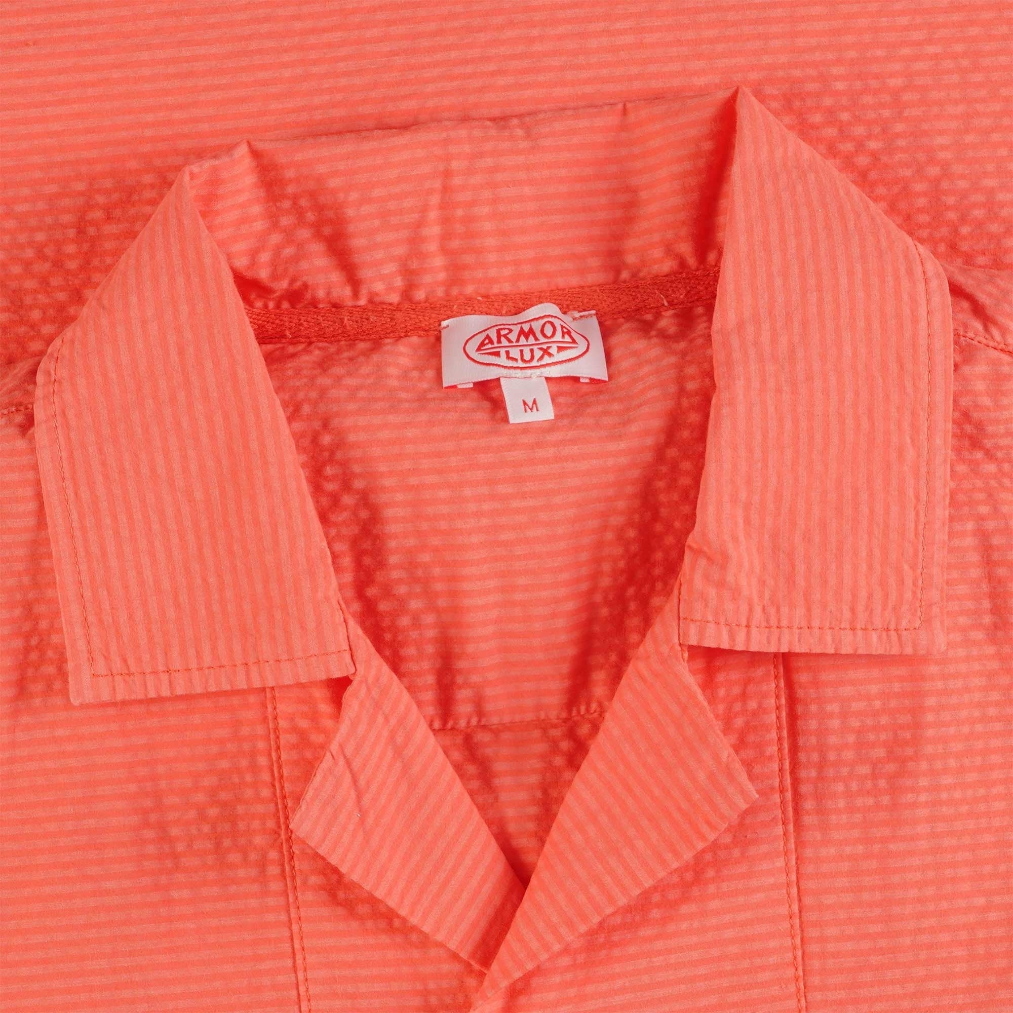 Armor Lux Short Sleeve Shirt - Coral