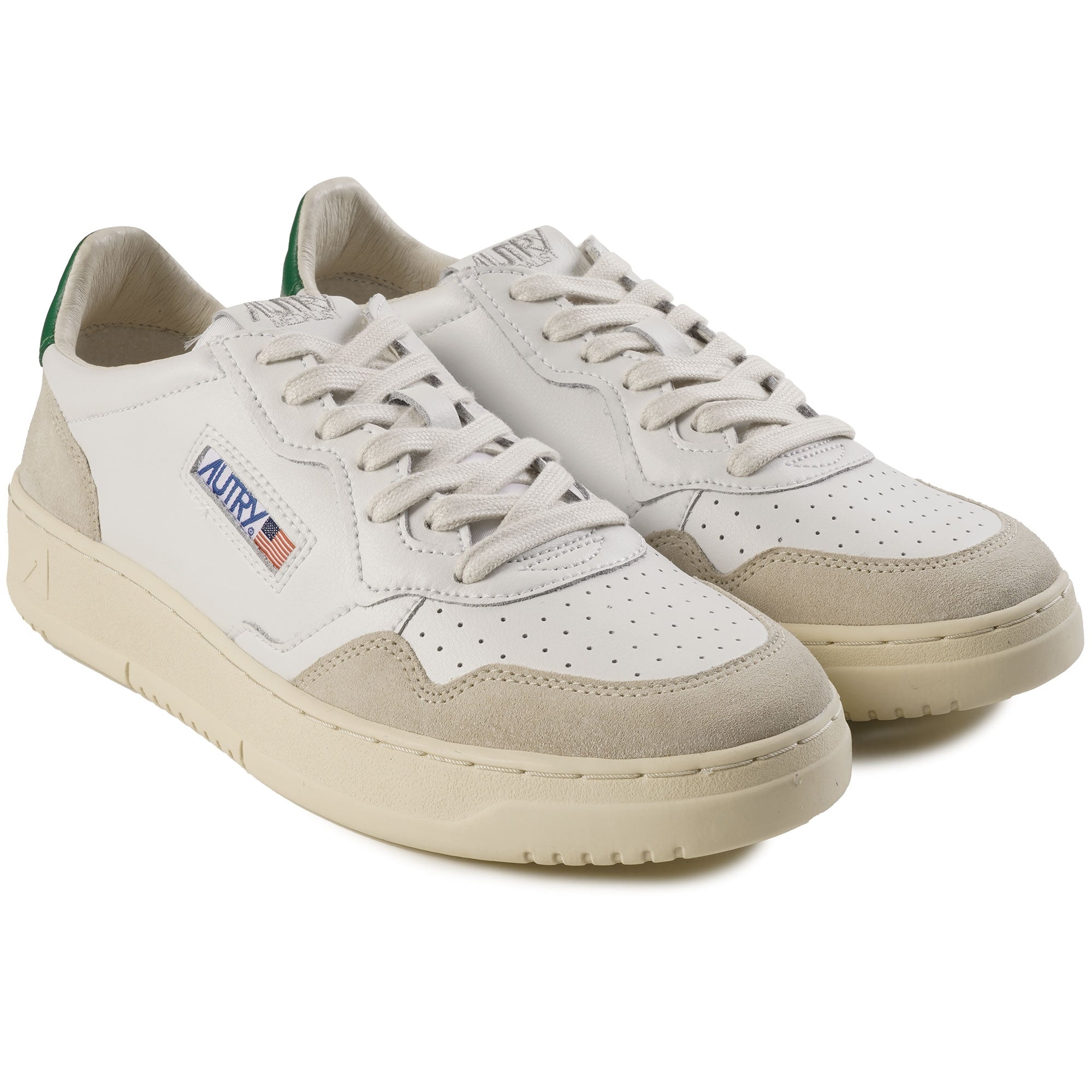 Medalist Low Sneaker - White/Green