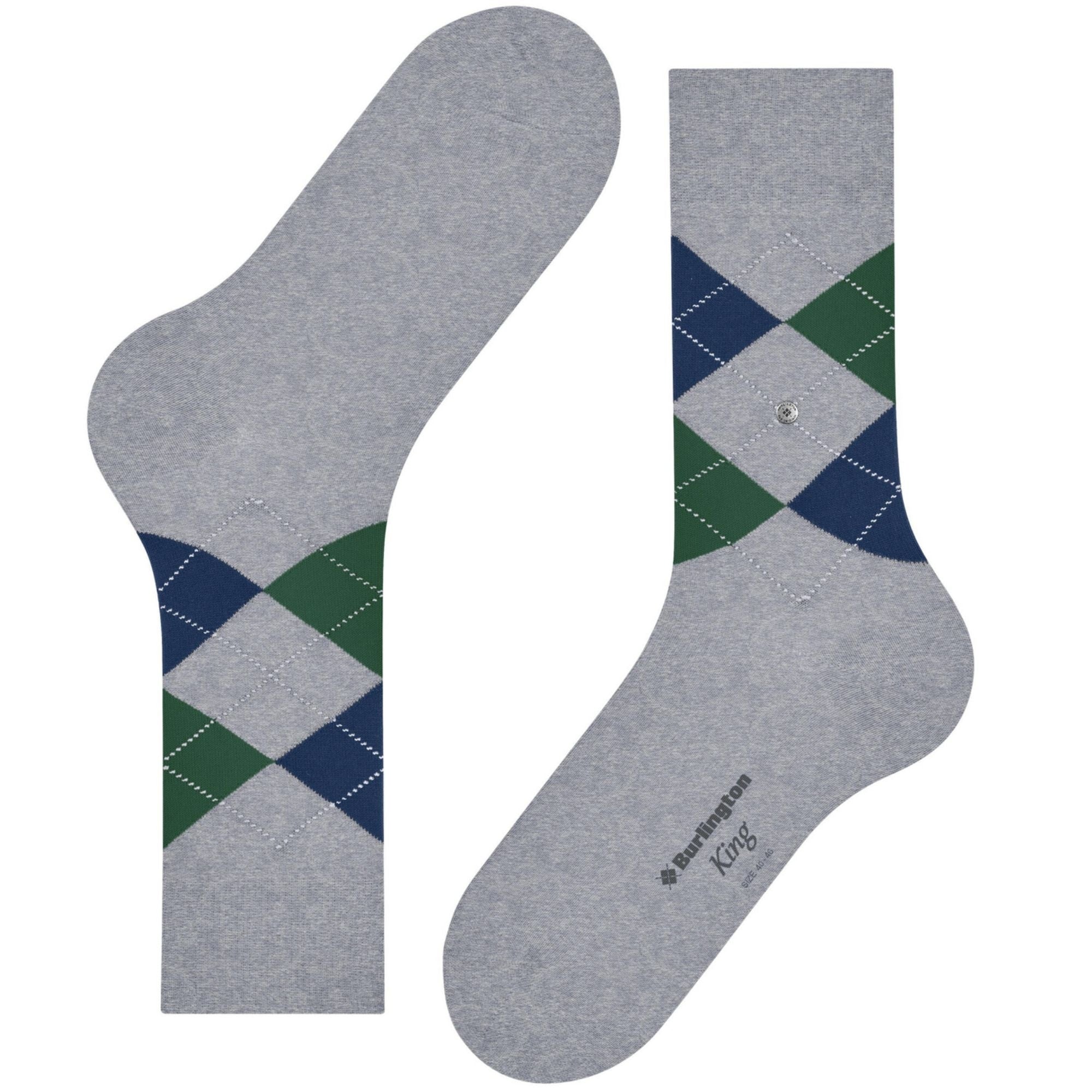 King Socks - Grey, Green and Navy