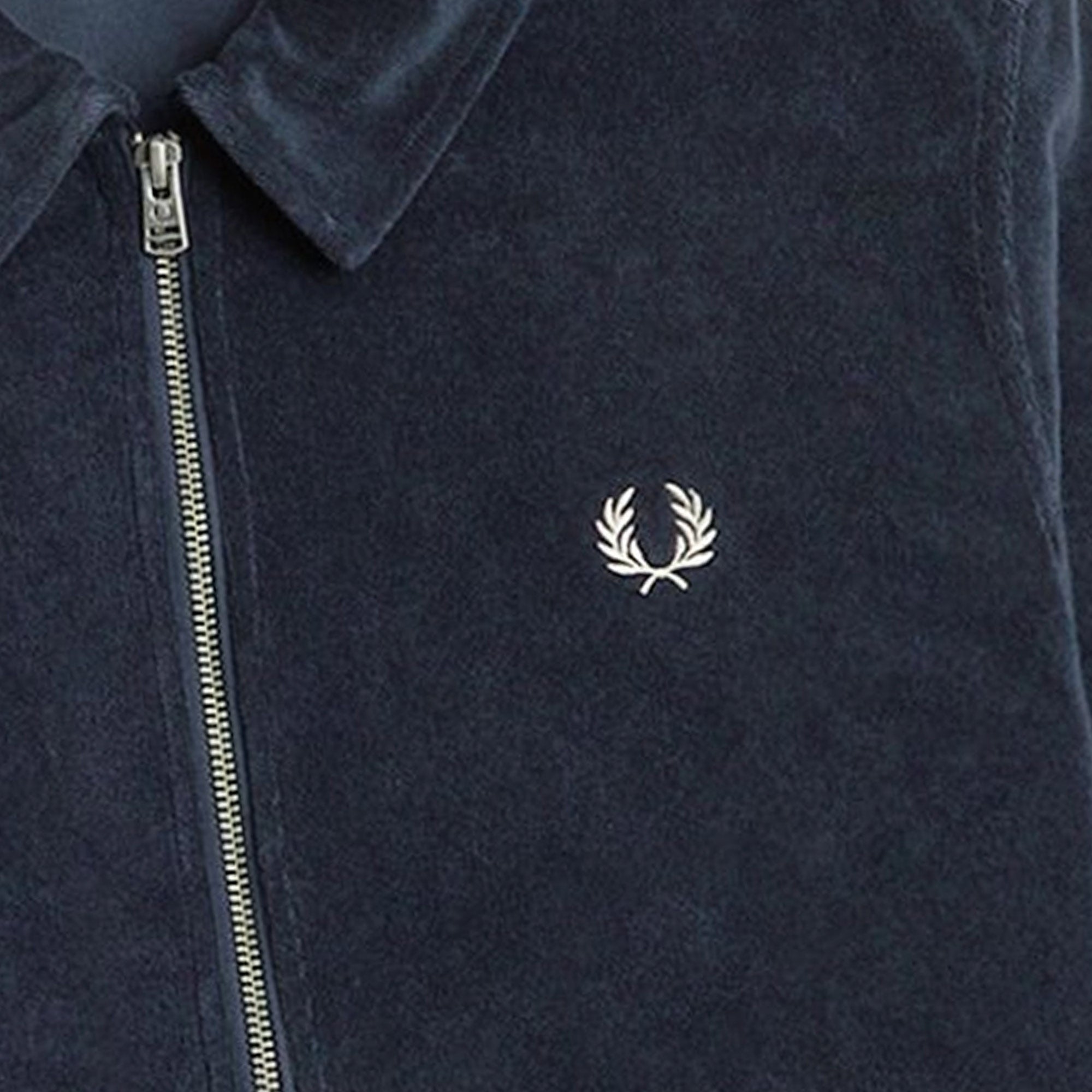 Fred Perry Towelling Overshirt - Navy