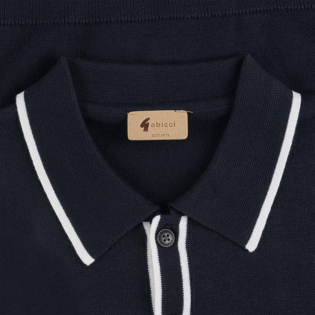 Gabicci Vintage Lineker Polo Shirt - Navy