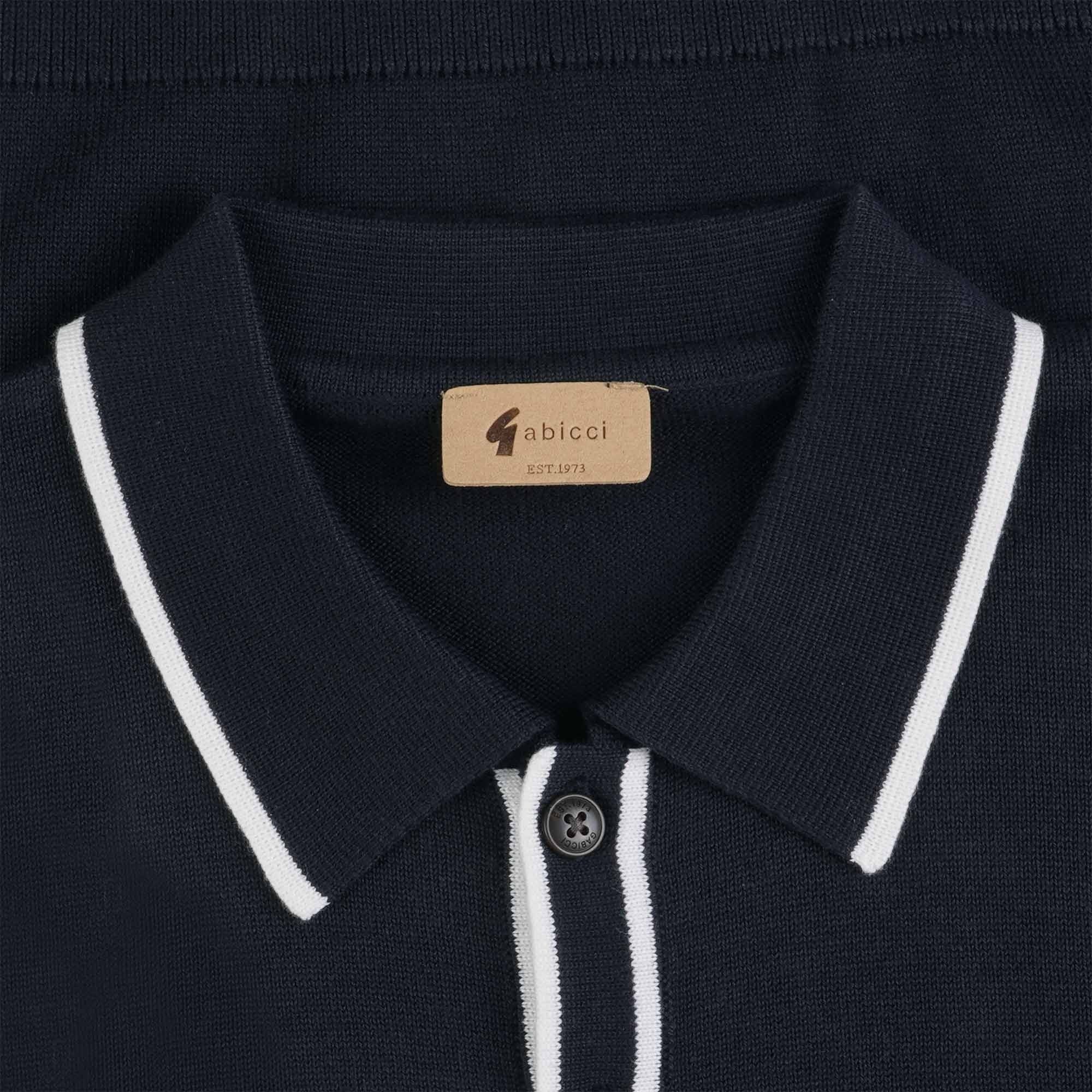 Gabicci Vintage Lineker Polo Shirt - Navy