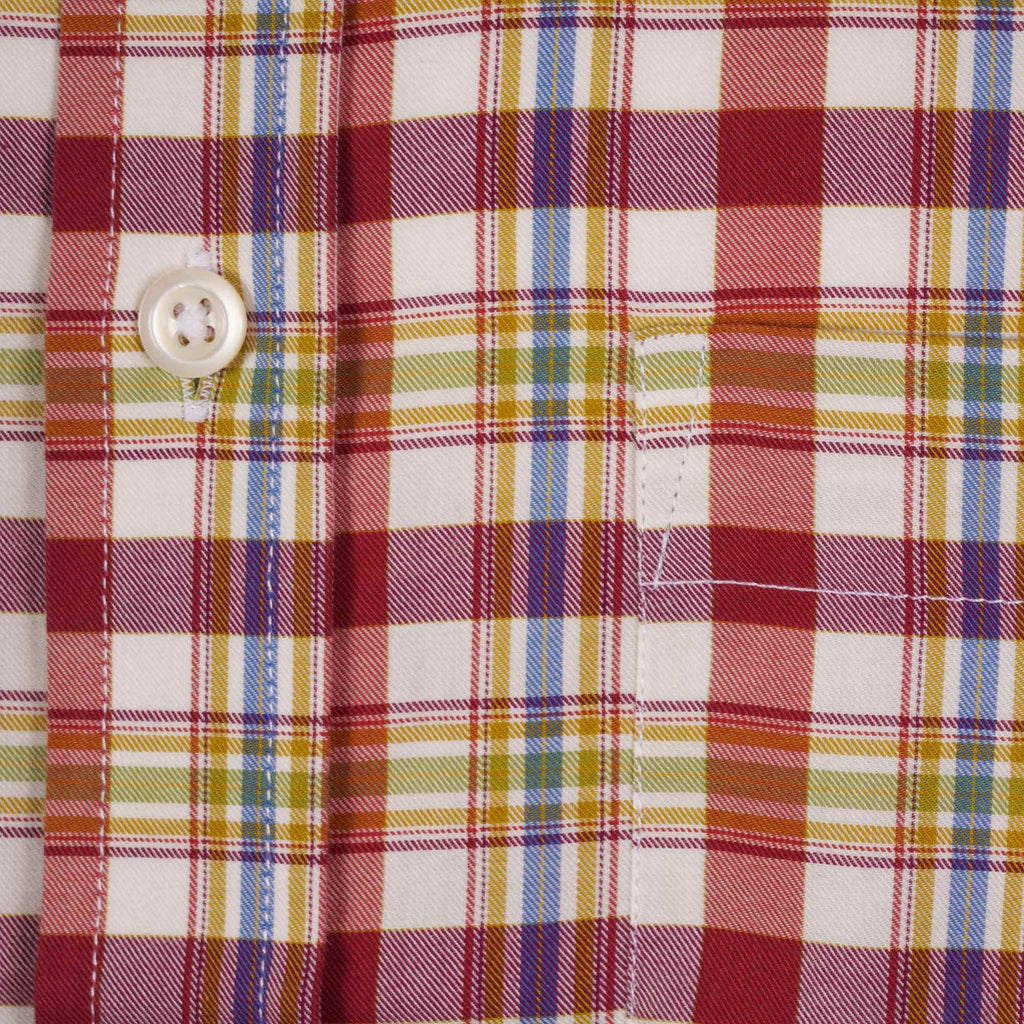 Real Hoxton Check Short Sleeves Shirt - Cherry Pistachio