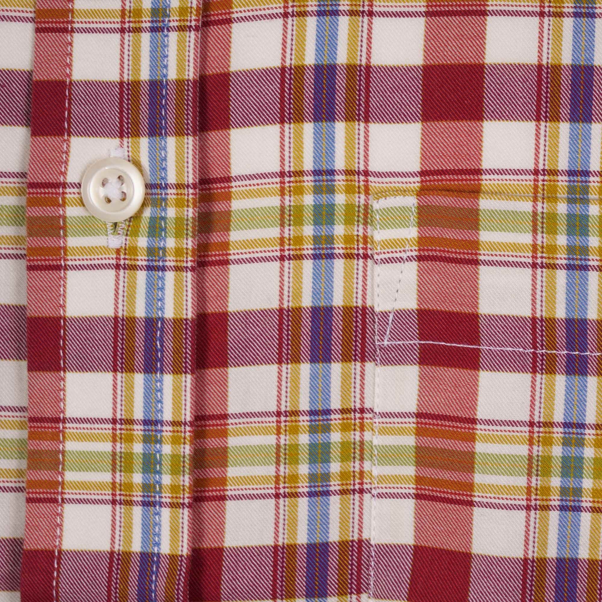 Real Hoxton Check Short Sleeves Shirt - Cherry Pistachio