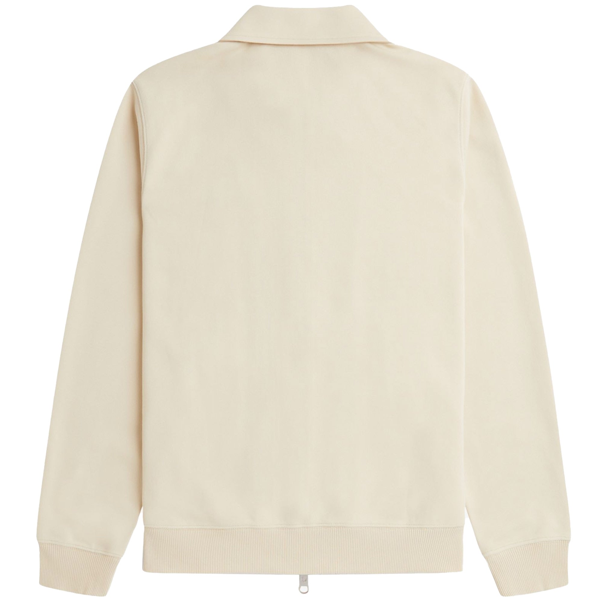 Fred Perry Jersey Zip-Through Sweatshirt - Oatmeal