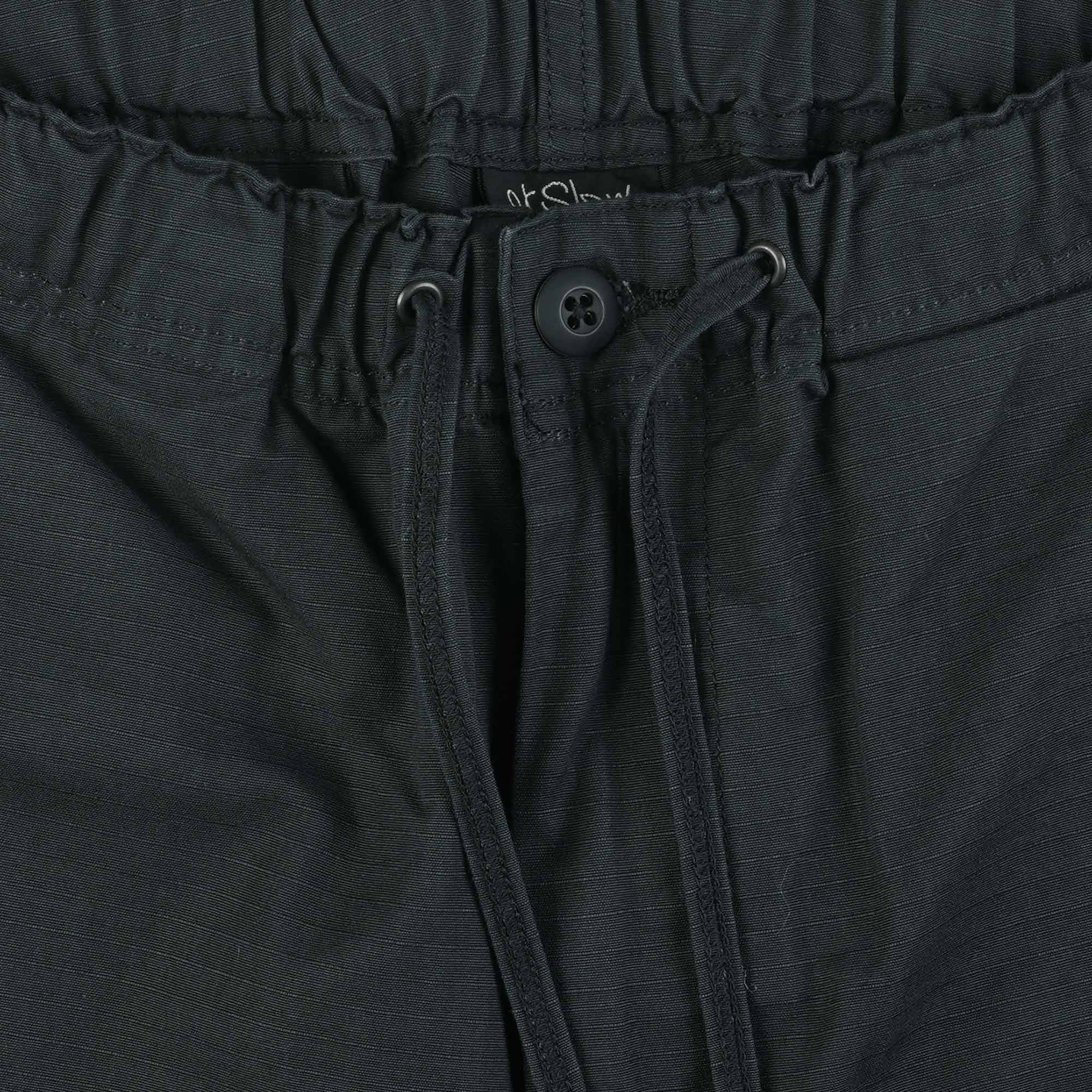 OrSlow New Yorker Shorts Cotton Poplin - Sumi Black