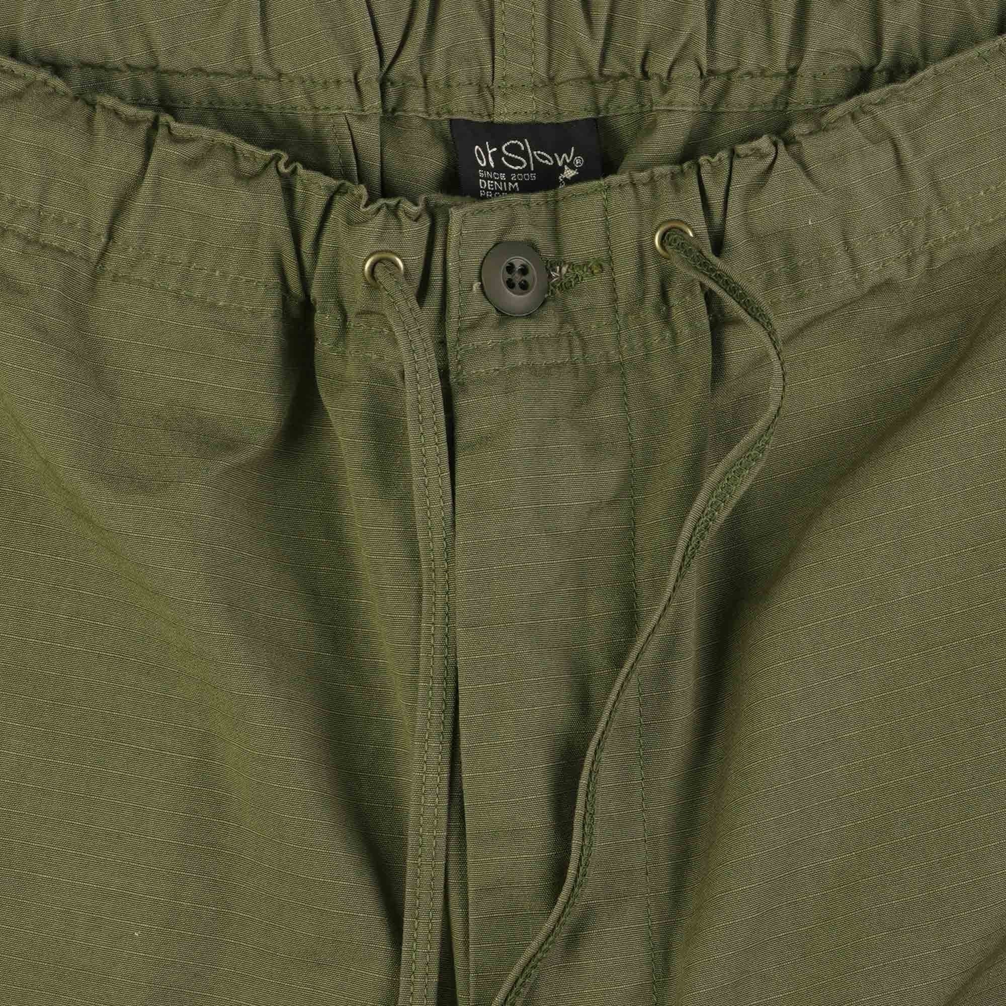OrSlow New Yorker Shorts Cotton Poplin - Army Green