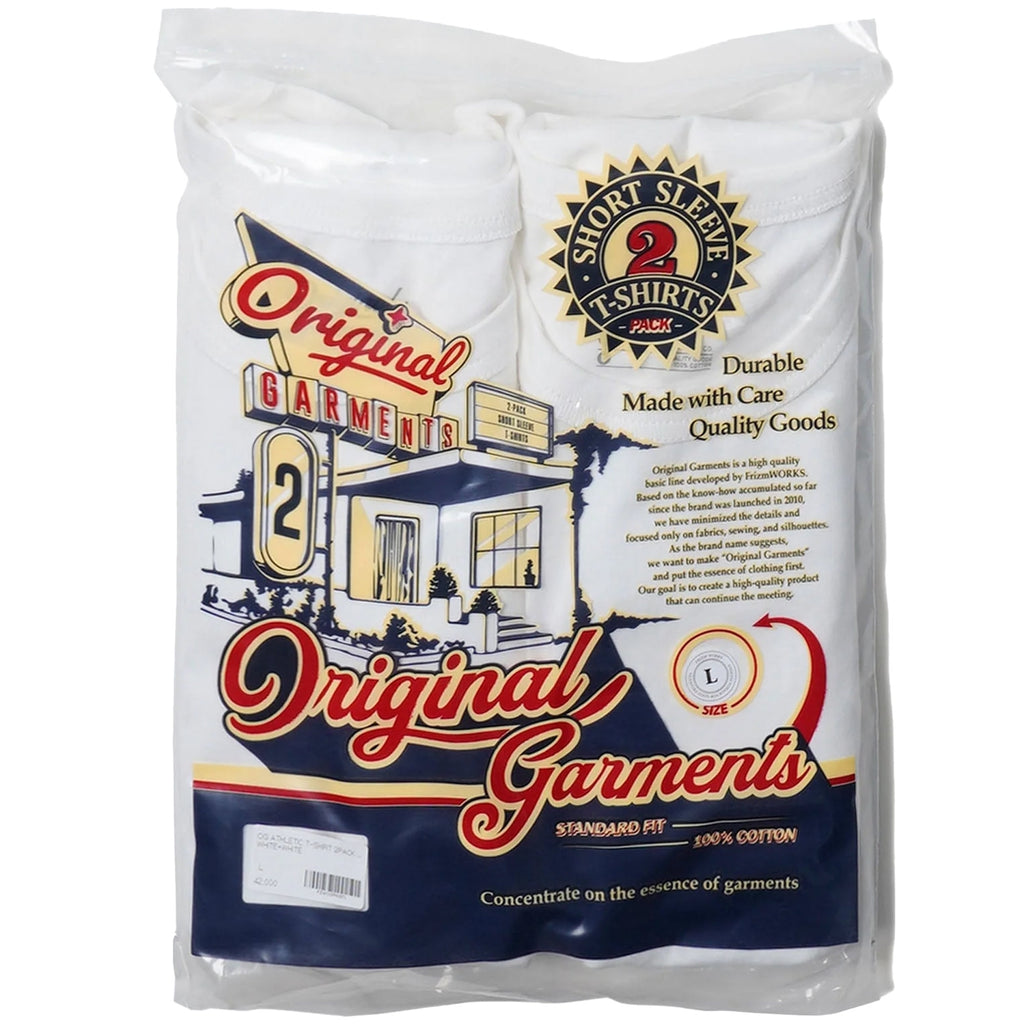 2 Pack OG Athletic T-Shirts - White/White