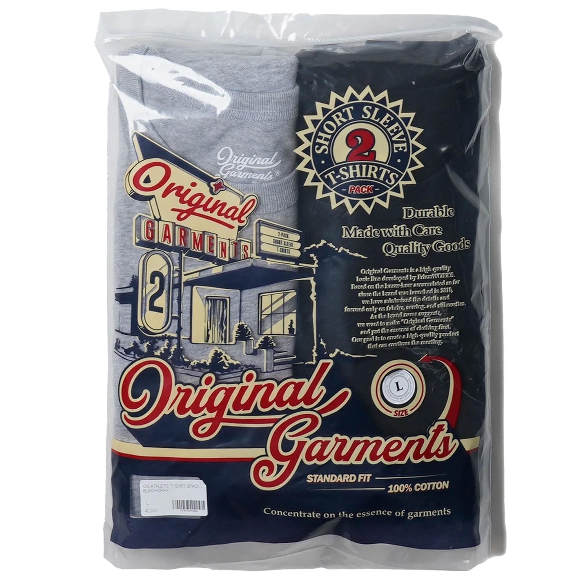 2 Pack OG Athletic T-Shirts - Black and Grey