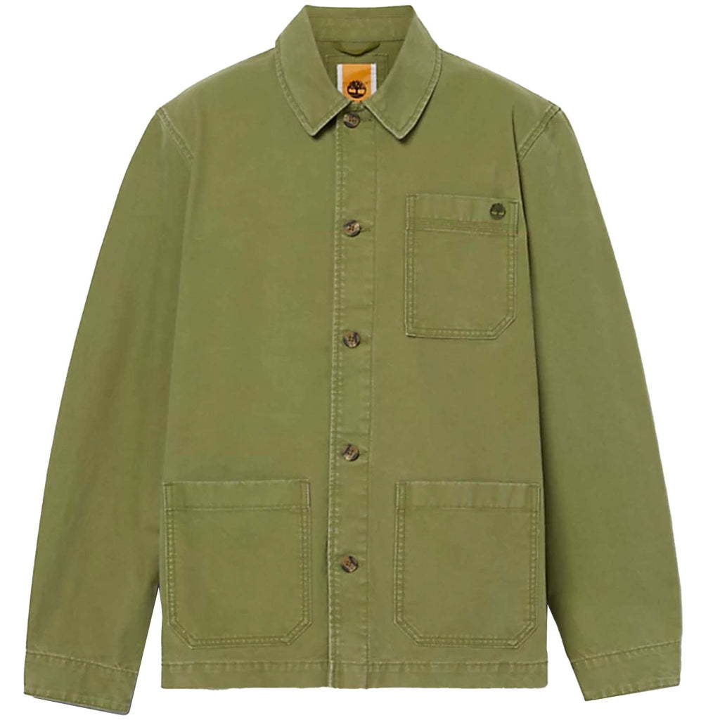 Washed Canvas Chore Jacket - Khaki