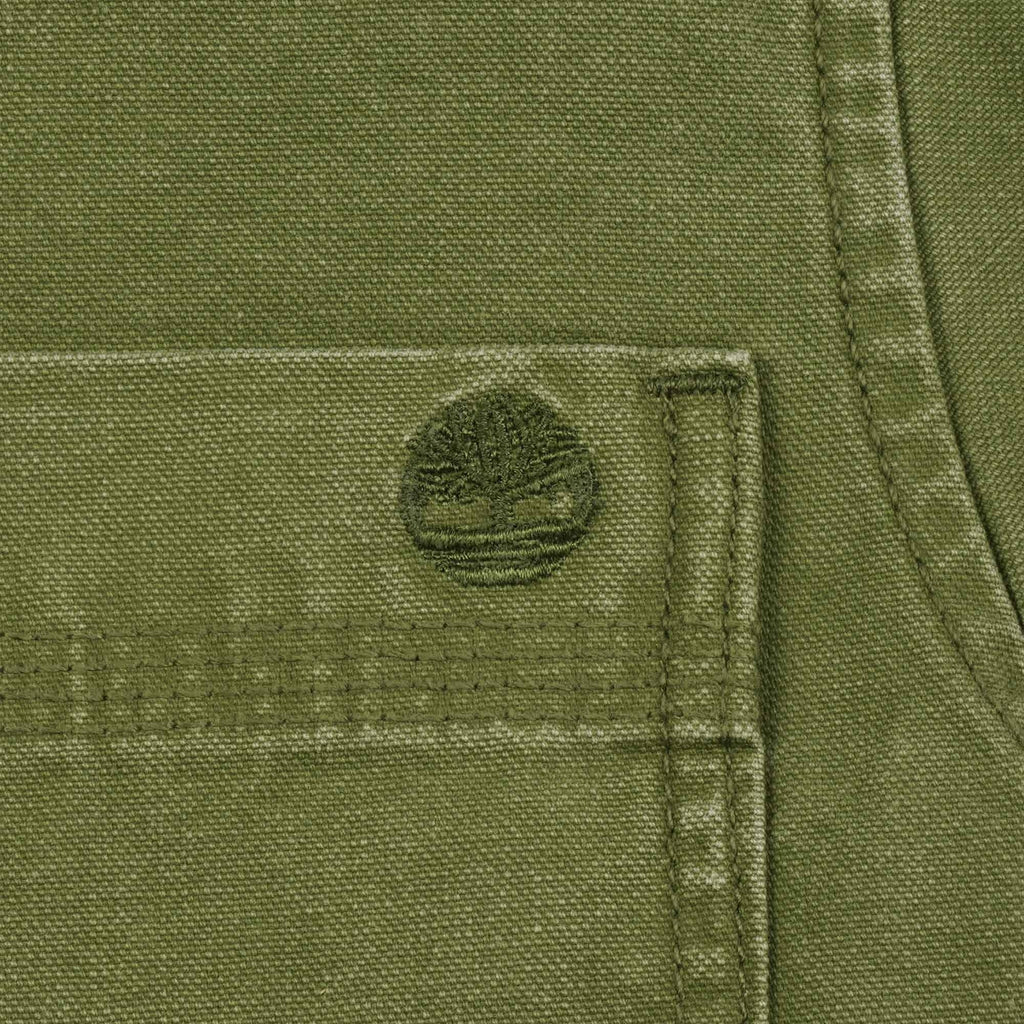 Washed Canvas Chore Jacket - Khaki