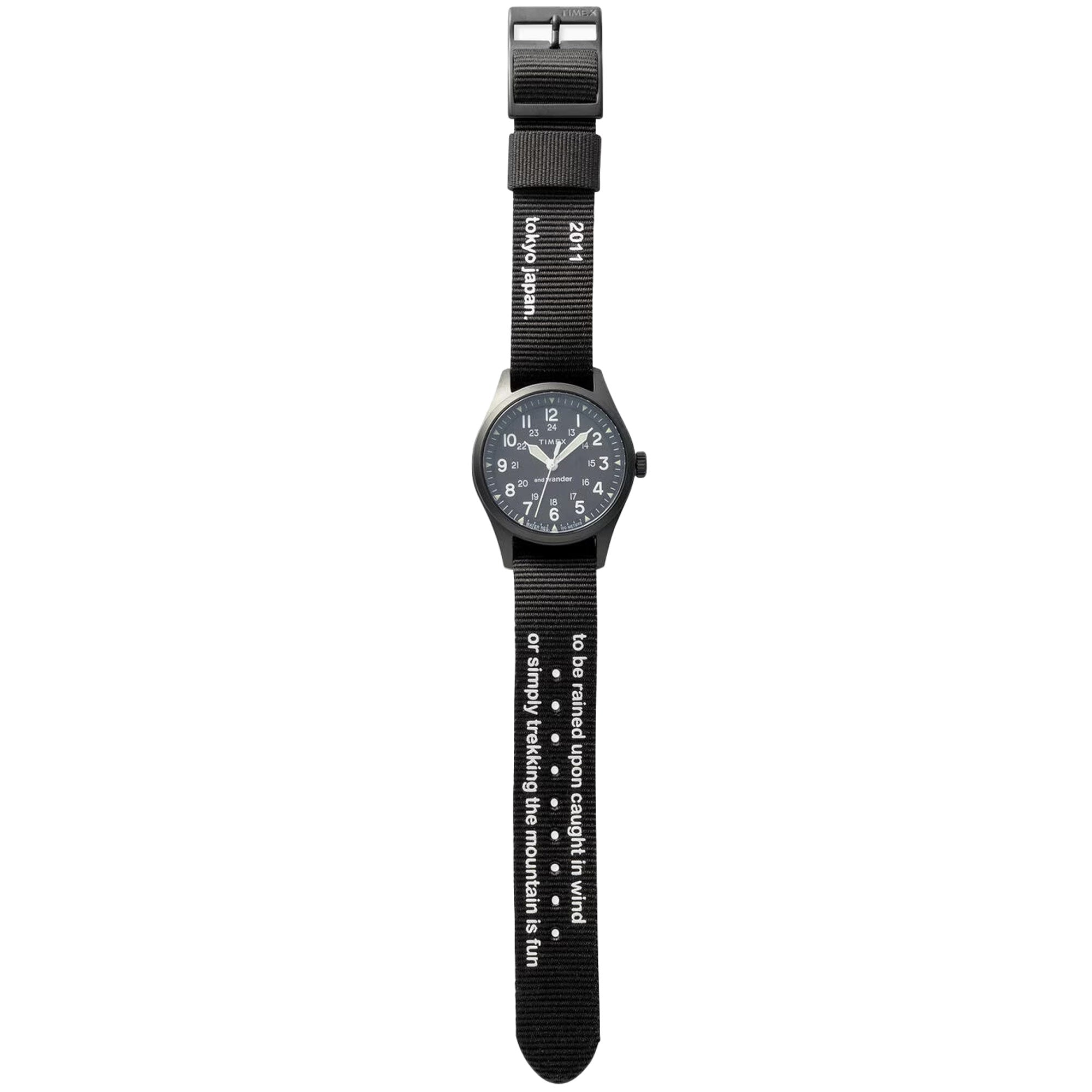 And Wander x Timex Expedition North Field Post Solar Watch - Black