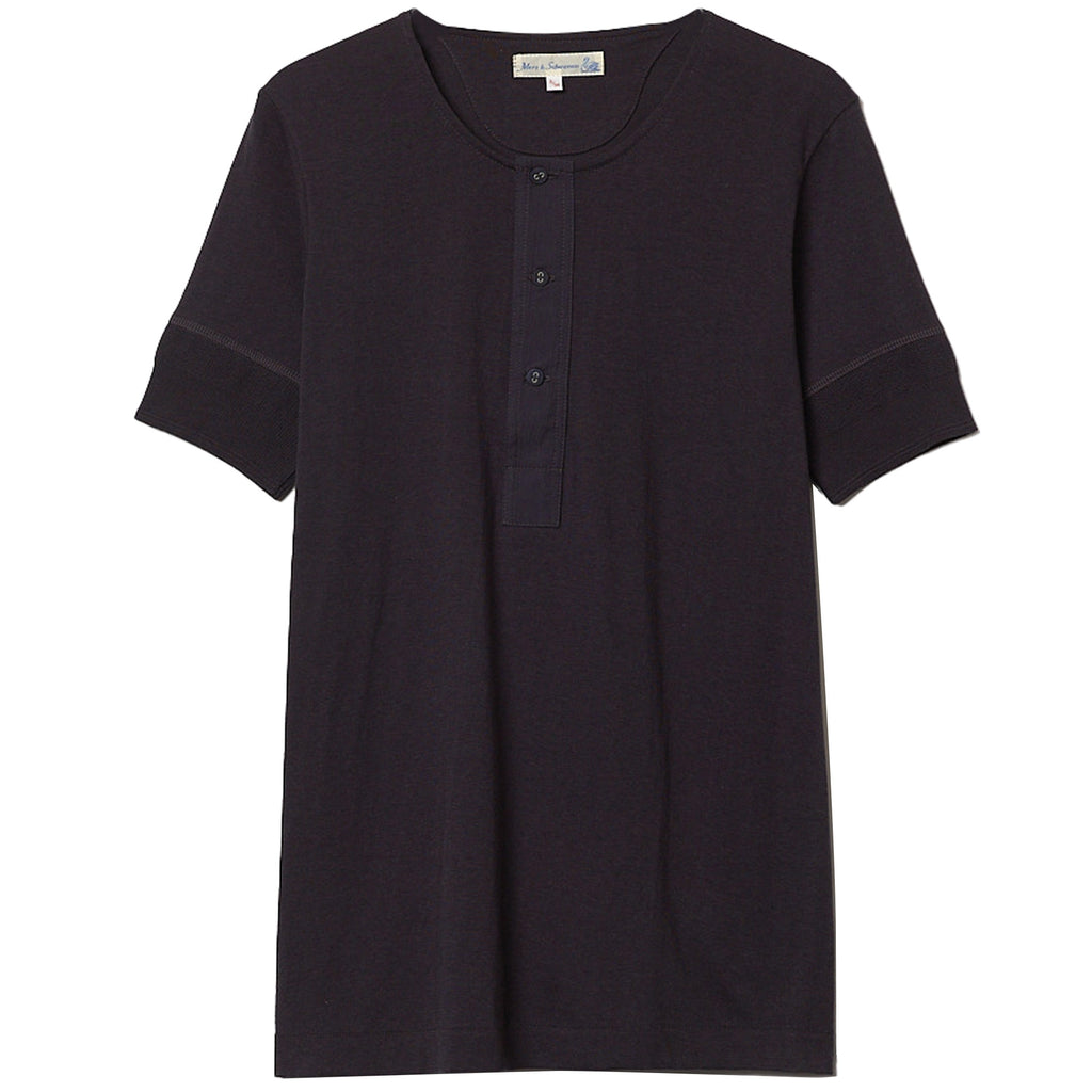 Button Facing T-Shirt - Charcoal