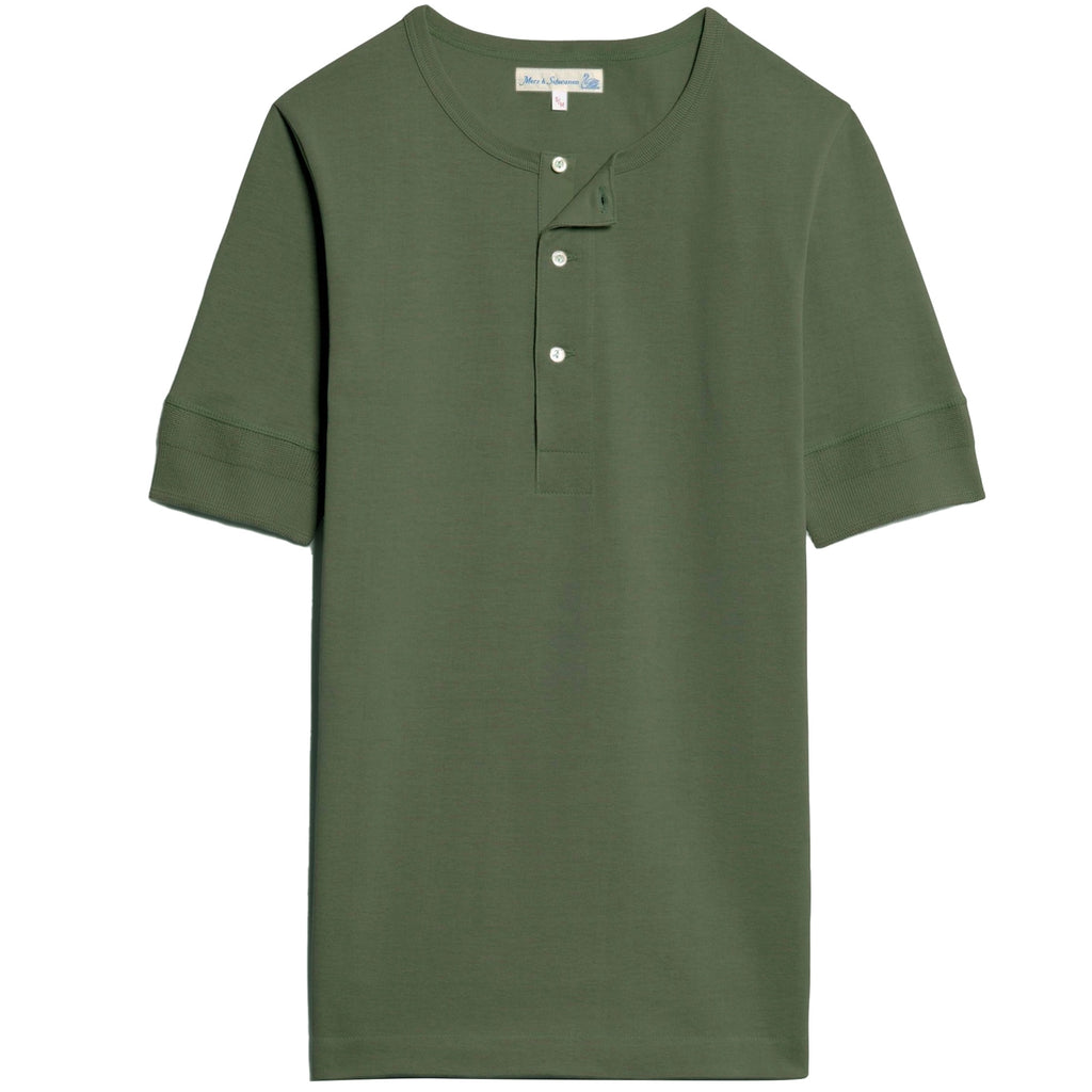 Henley T-Shirt - Army Green