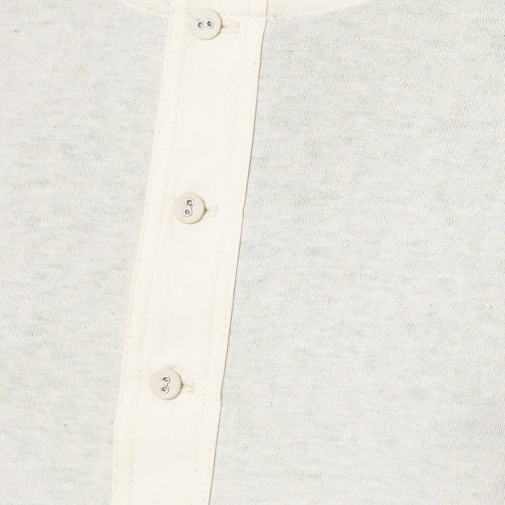Button Facing T-Shirt - Nature