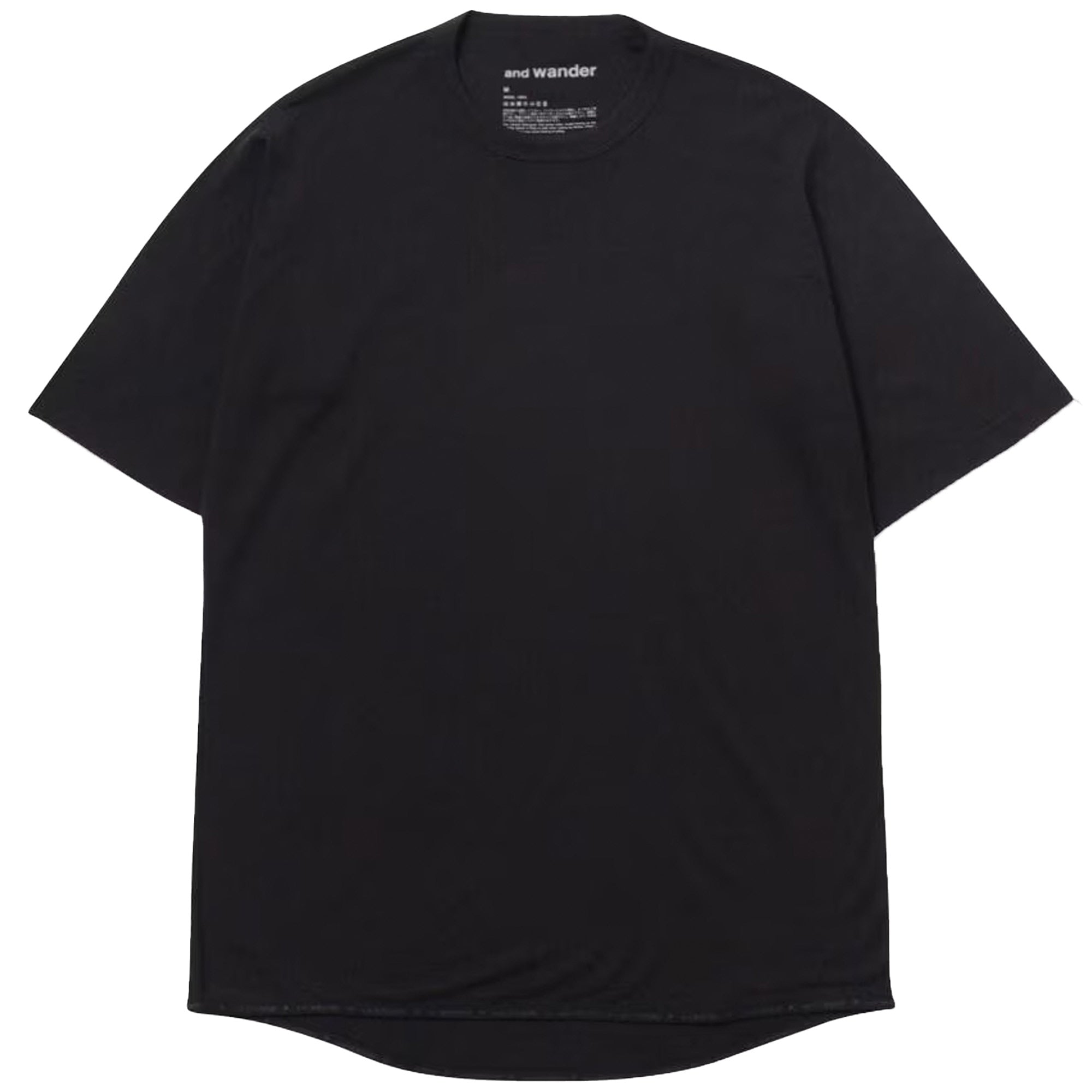 And Wander Merino Base Short Sleeve T-Shirt - Black