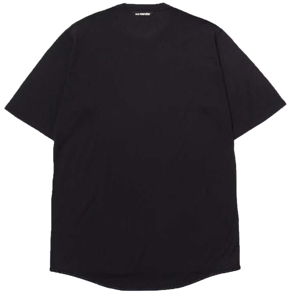 And Wander Merino Base Short Sleeve T-Shirt - Black