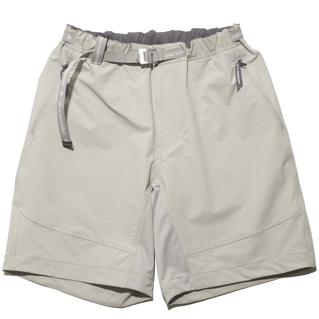 And Wander Trek Shorts - Light Grey