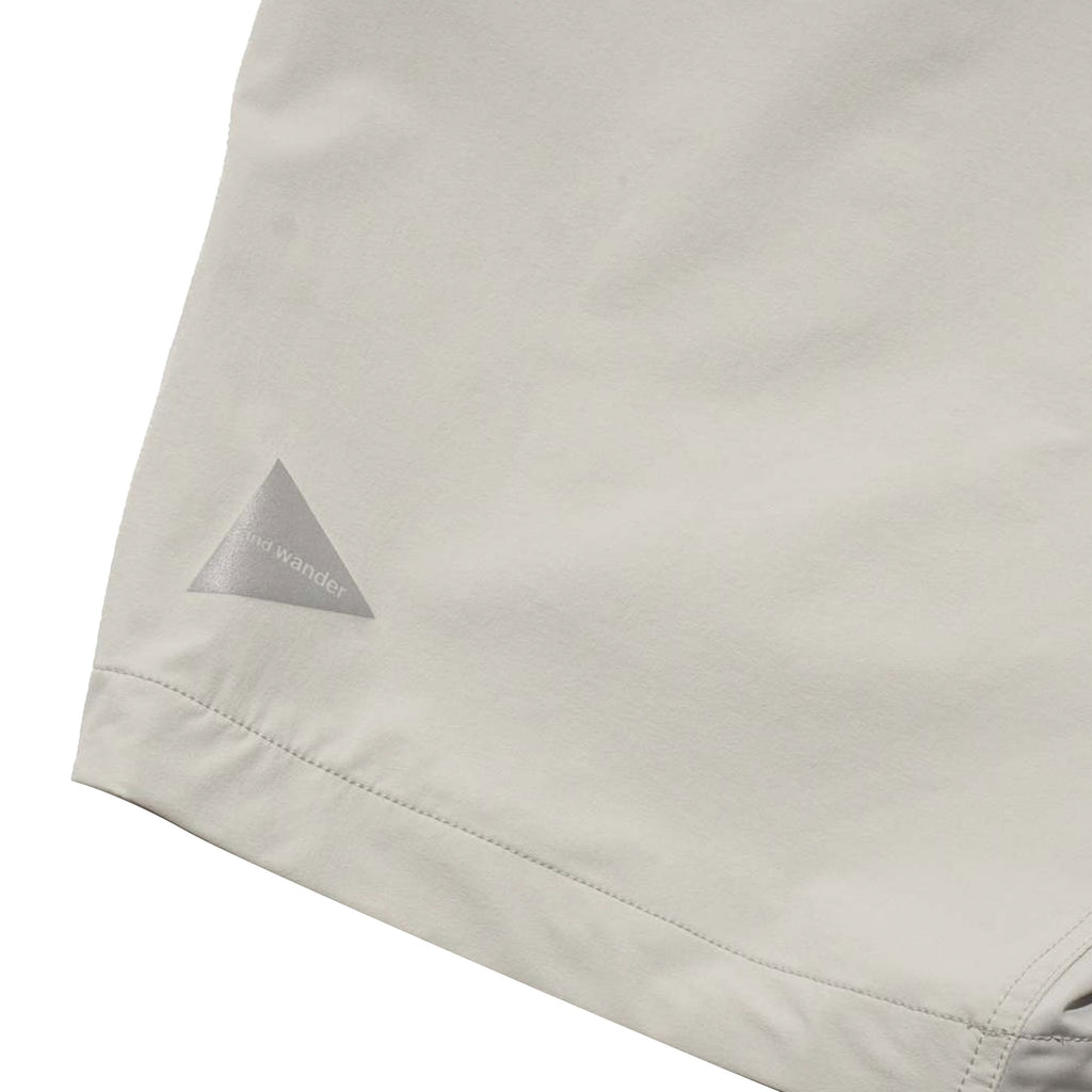 And Wander Trek Shorts - Light Grey