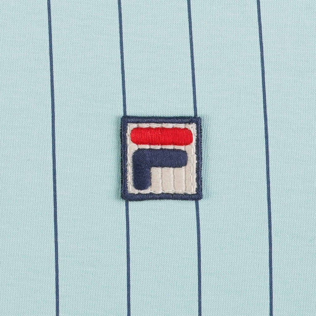 Fila Vintage BB1 Classic Vintage Striped Polo - Turquoise