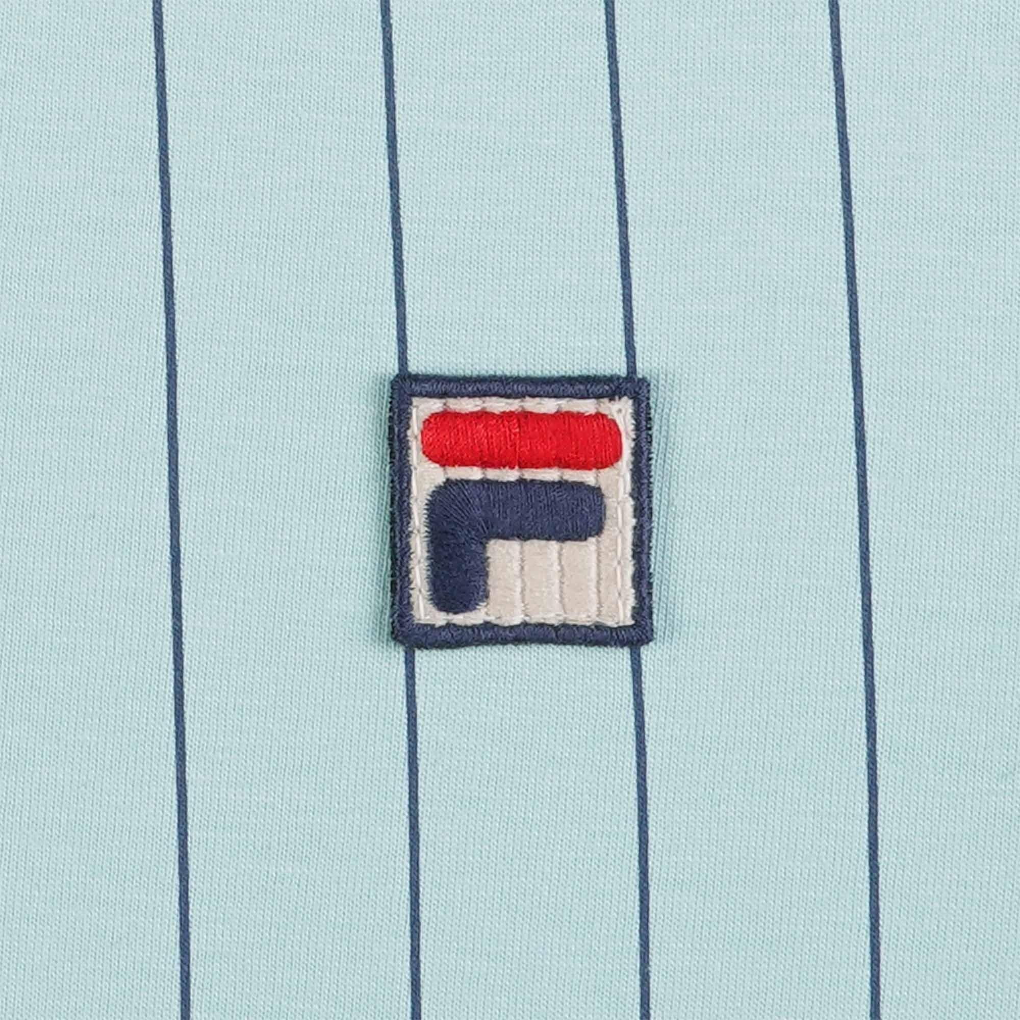 Fila Vintage BB1 Classic Vintage Striped Polo - Turquoise