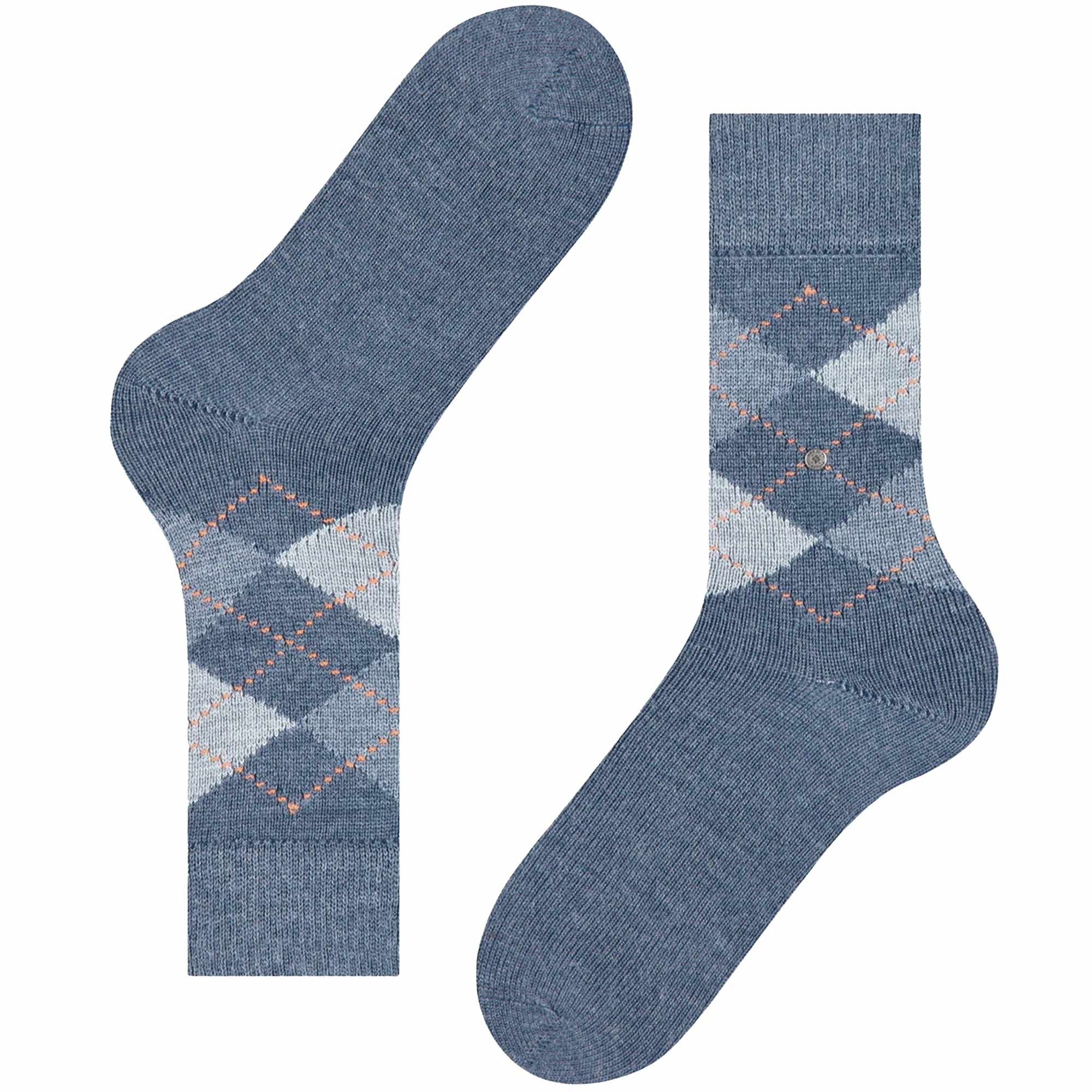 Preston Socks - Argyle blue