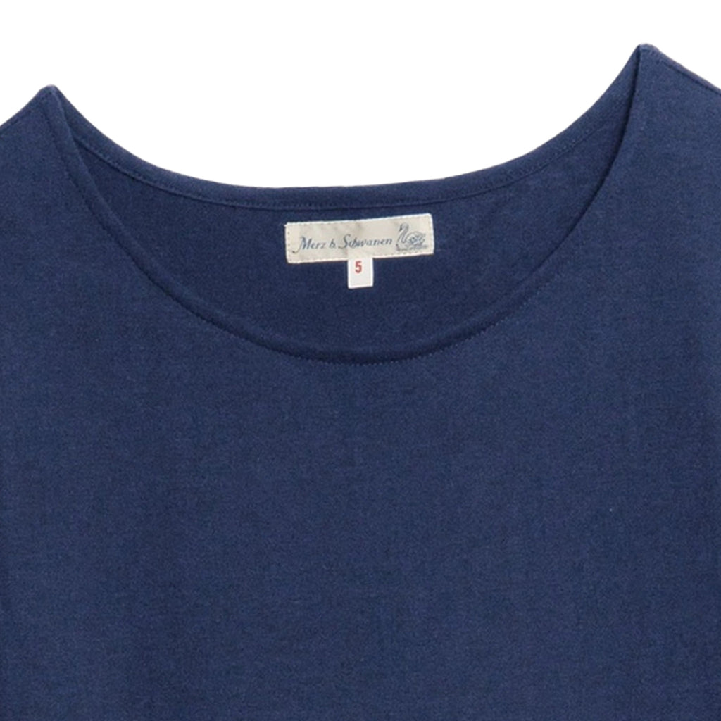 Merz b Schwanen 114 Loopwheeled T-Shirt - Ink Blue