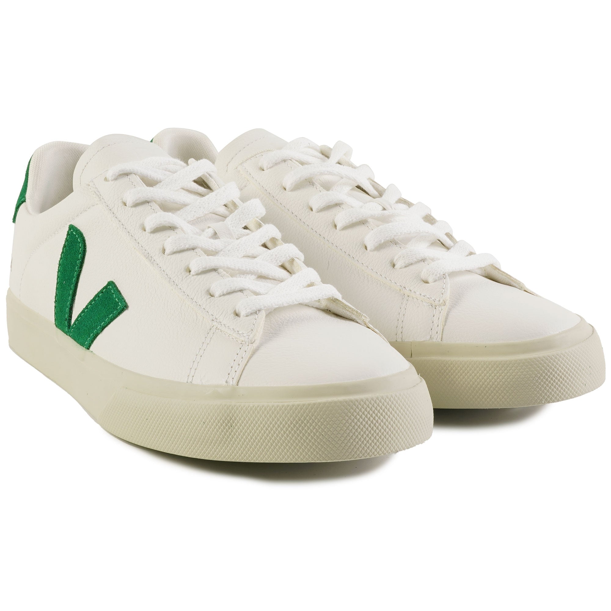 Veja Campo Chromefree Leather - White and Green