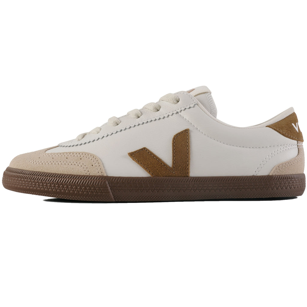 Veja Volley O.T. Leather - White and Tent Bark