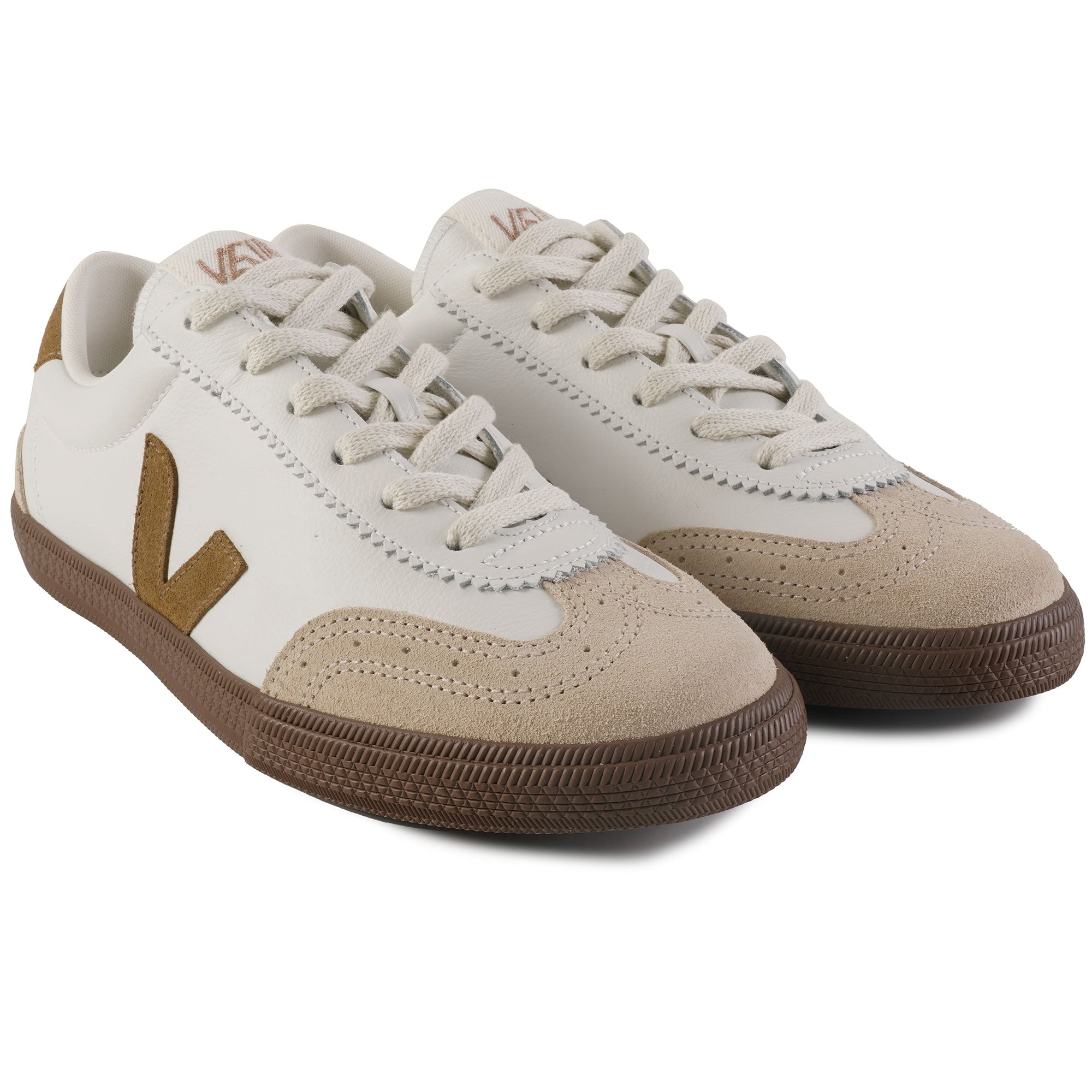 Veja Volley O.T. Leather - White and Tent Bark
