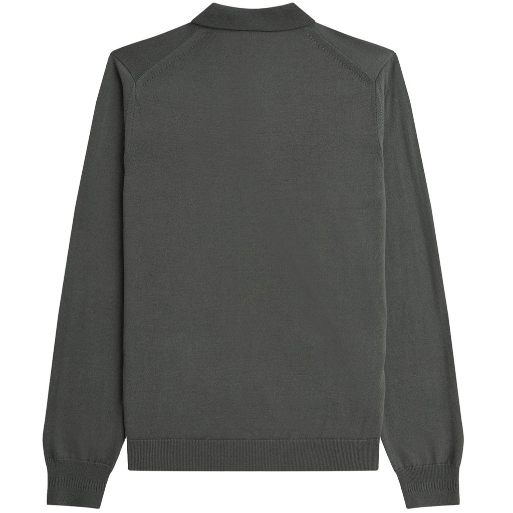 Fred Perry Classic Knitted Shirt - Field Green