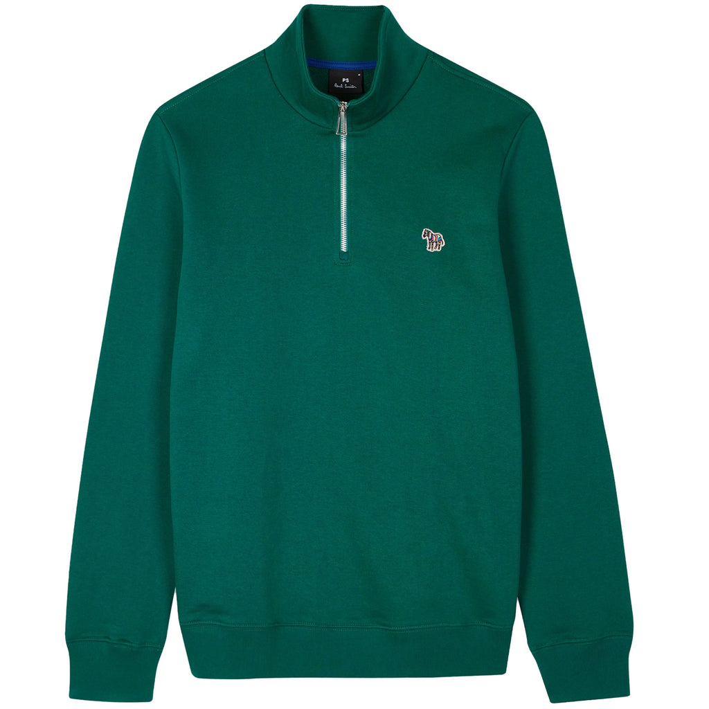 Paul Smith Half Zip Sweatshirt - Teal